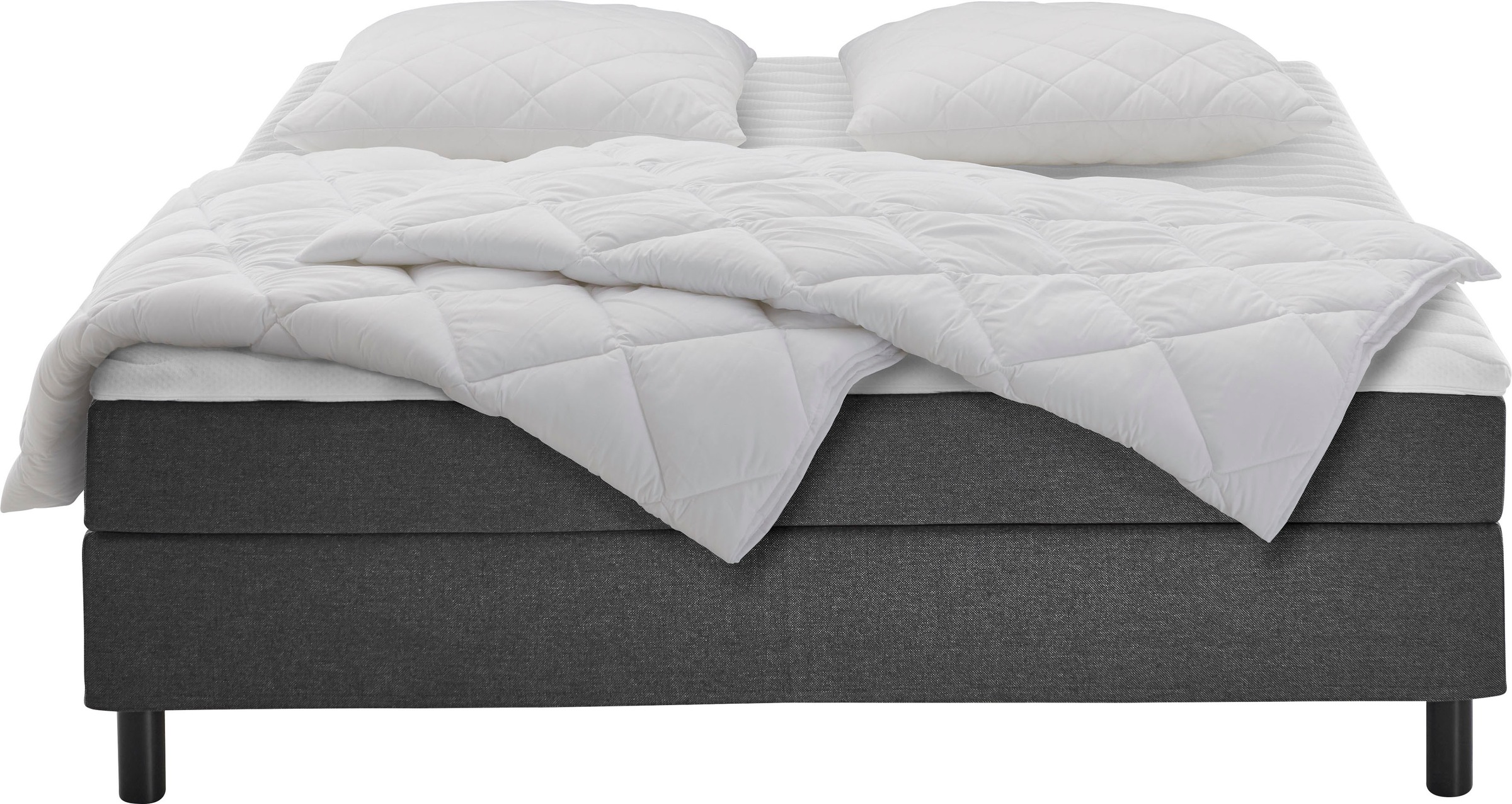 ATLANTIC home collection Boxbett »Happy«, ohne Kopfteil, mit Topper, wahlweise mit oder ohne Bettwaren