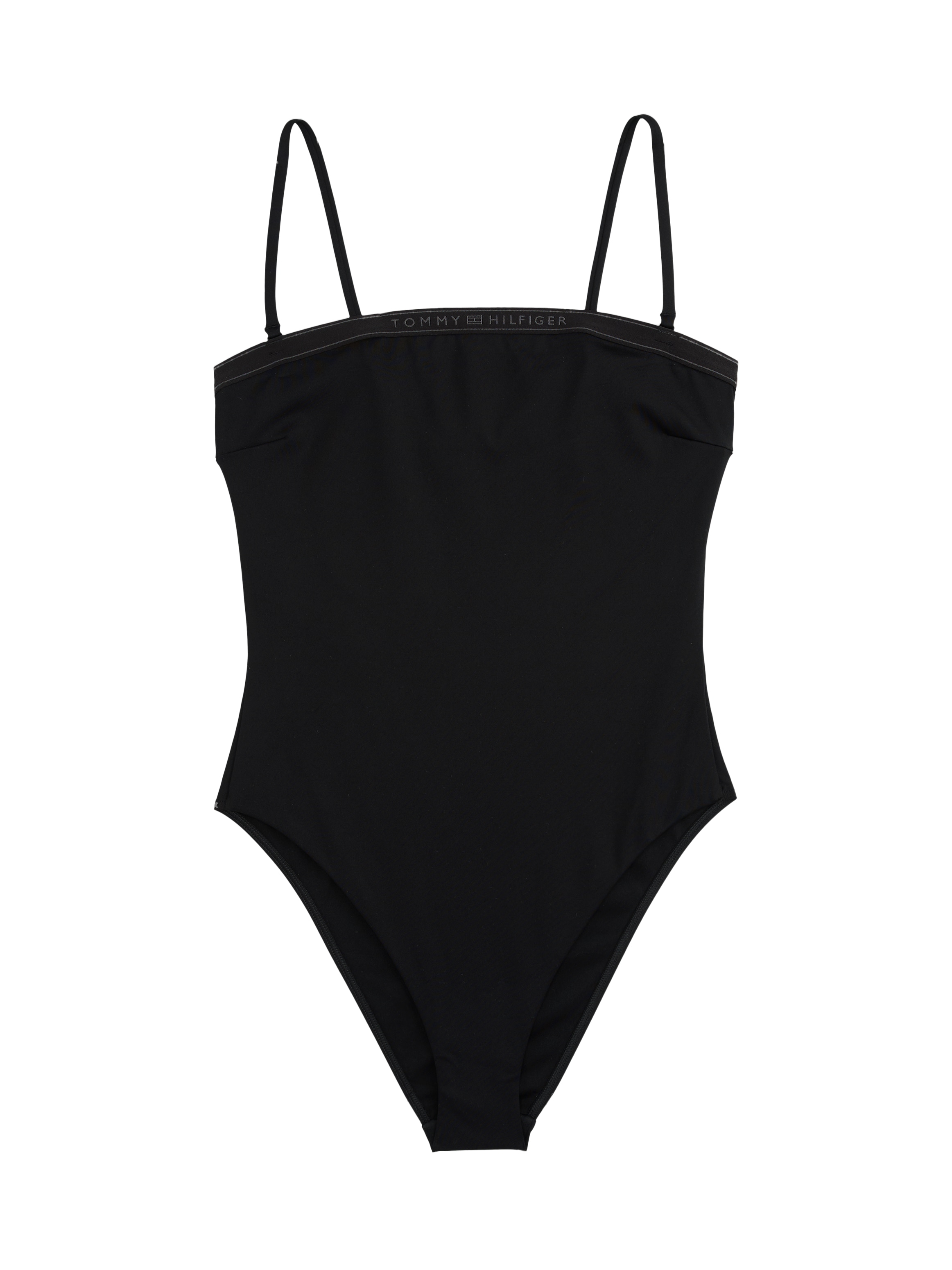 Tommy Hilfiger Swimwear Badeanzug »STRAIGHT ONE PIECE«, im Bandeau-Stil, mit Logoschriftzug