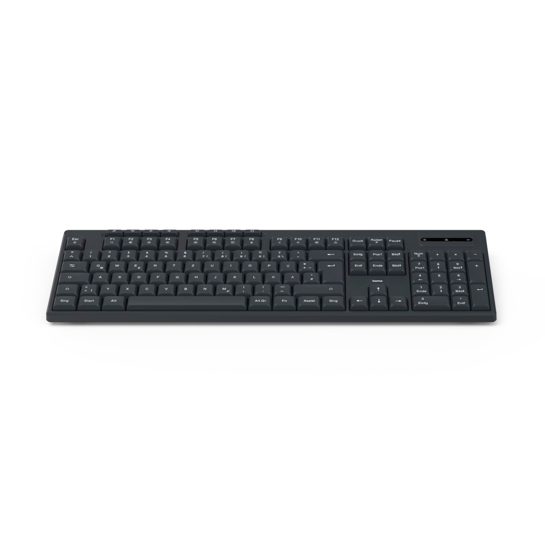 Hama Tastatur »Funktastatur WK-200 (kabellos, QWERTZ )« (ausklappbare Füße)