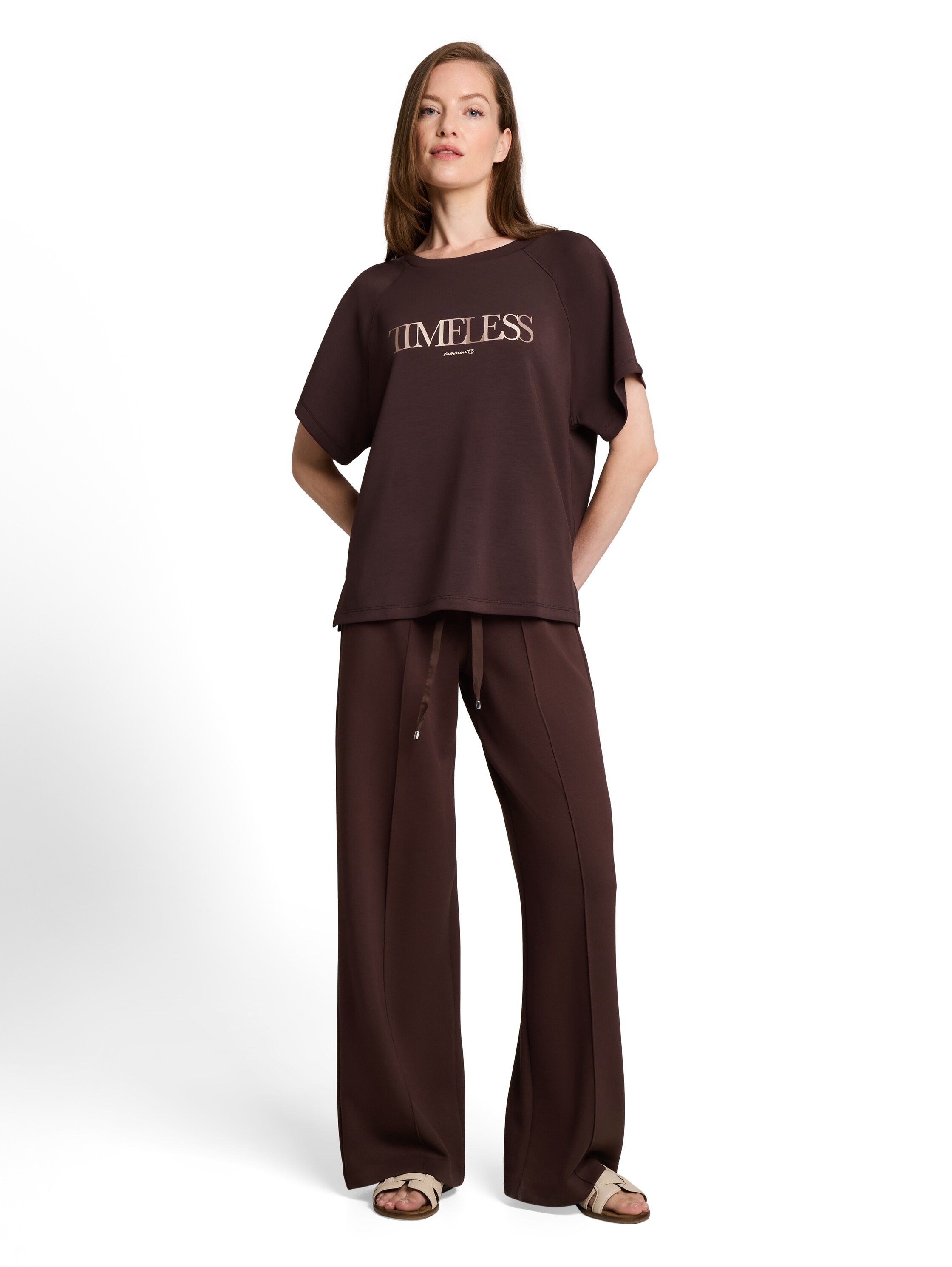TOM TAILOR Stoffhose »Loose - Straight«  Sommerhose - weites Bein - mit elatsischem Bund
