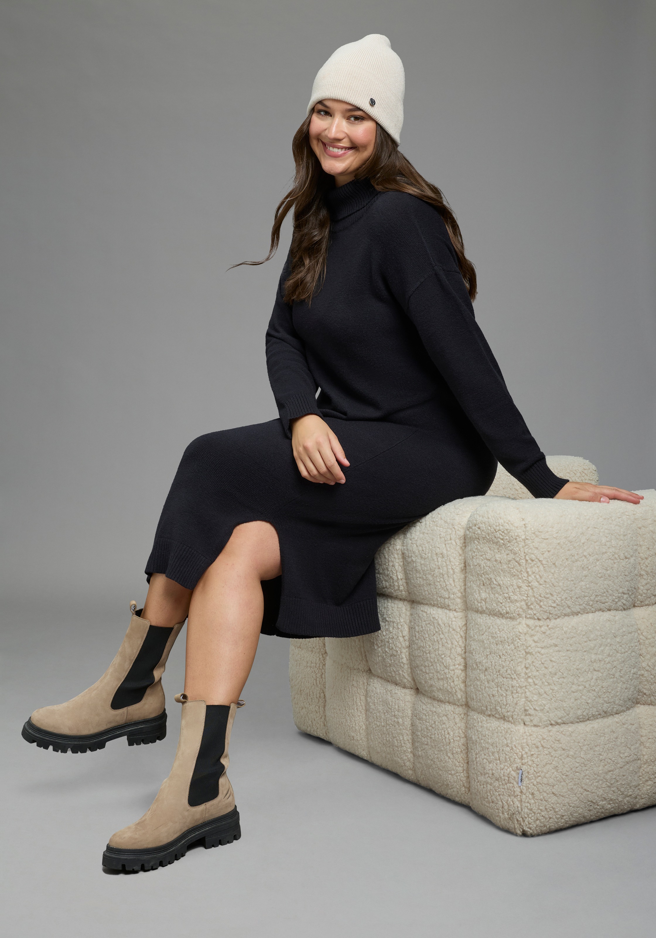 Laura Scott CURVE Strickkleid »Große Größen« auch in großen Größen