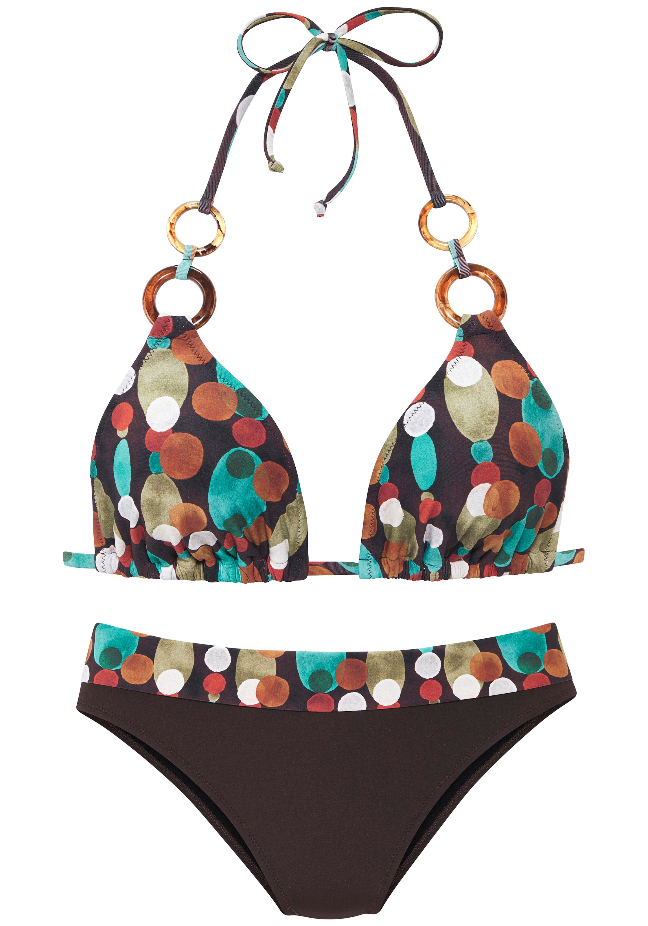 LASCANA Triangel-Bikini »Nadette« mit Zierringen