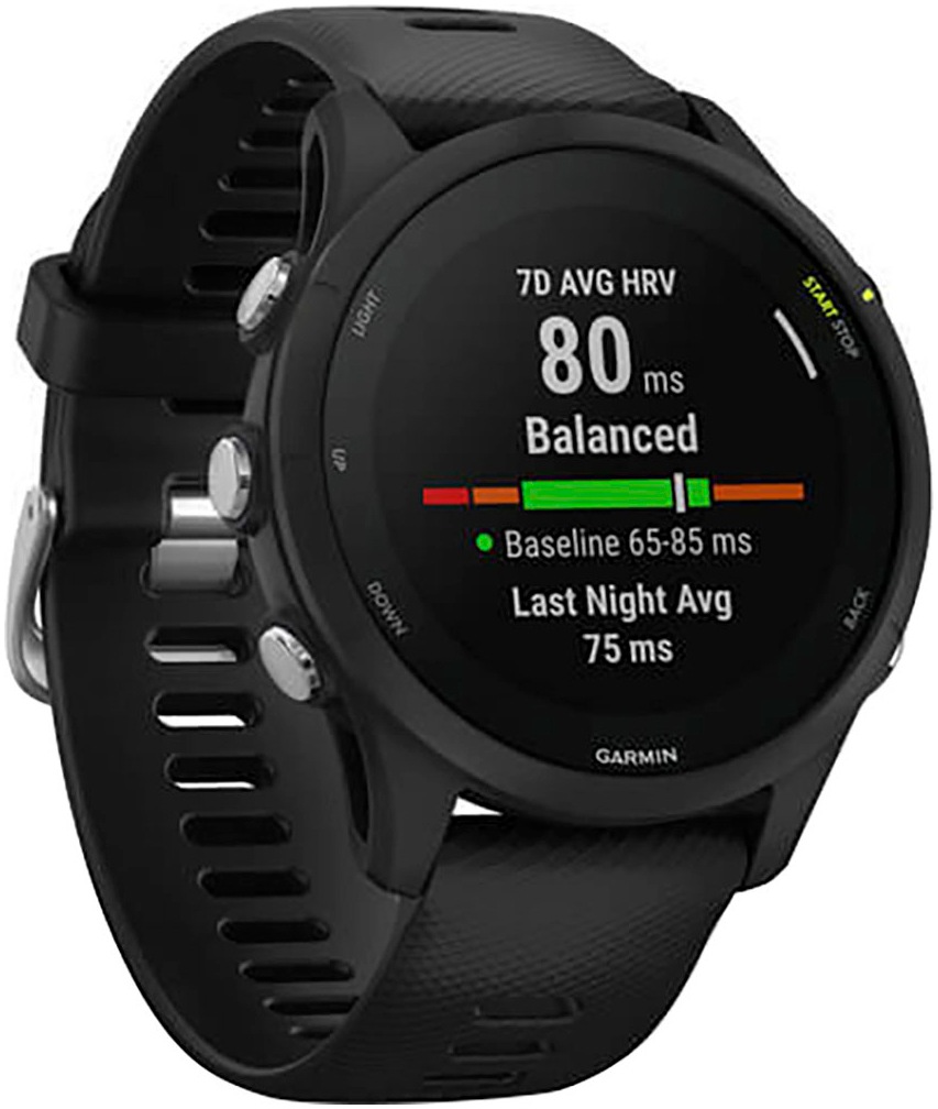 Garmin Smartwatch »Forerunner 255 Music« (3,3 cm / 1,3 ′′) in schwarz