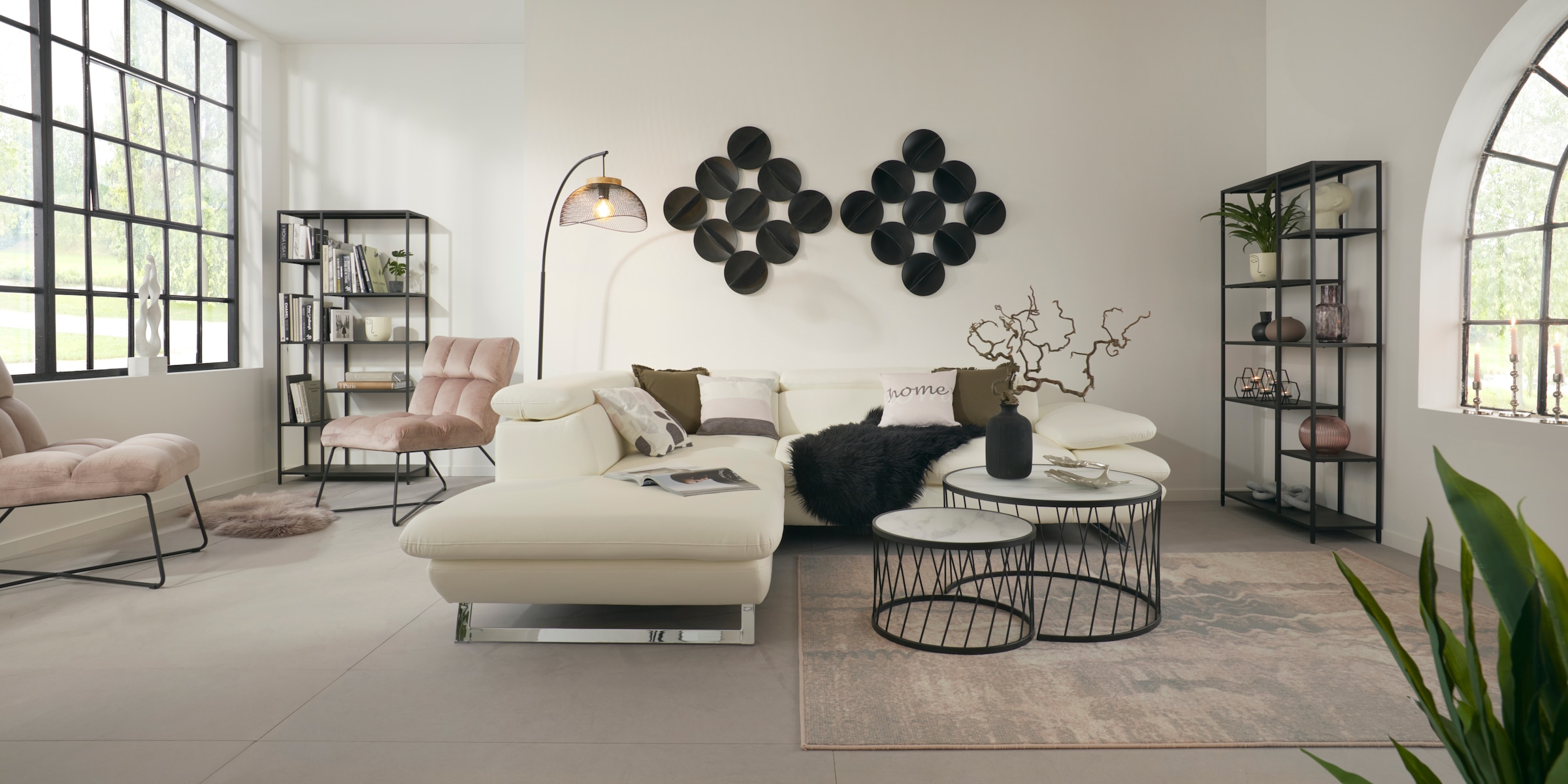 LeGer Home Shop 9 Wohnzimmer im Metall, aus Wanddekoobjekt kaufen Online »Kreise«, Lena by Gercke Wanddeko, bestehend Elementen, aus OTTO