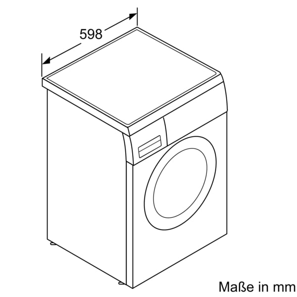 BOSCH Waschmaschine Serie 6 »WUU28T42«, 9 kg, 1400 U/min, unterbaufähig