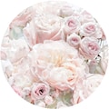 Komar Fototapete »Pink and Cream Roses«, Comic-botanisch, 125 x 125 cm