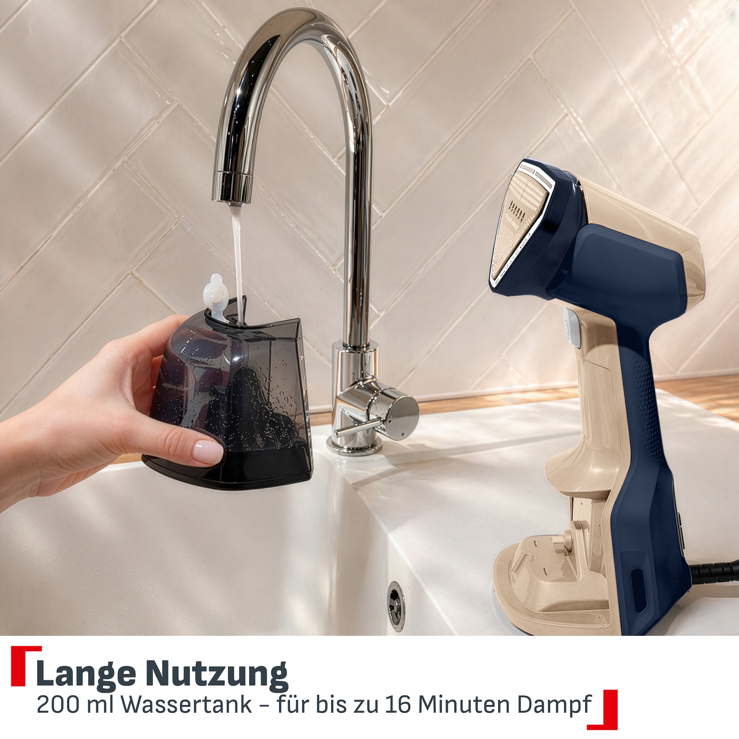 Tefal Dampfglätter »AeroSteam Elite 620« 1400 W mit Ansaugtechnologie, abnehmbarer Wassertank, beheizte Bügelsohle