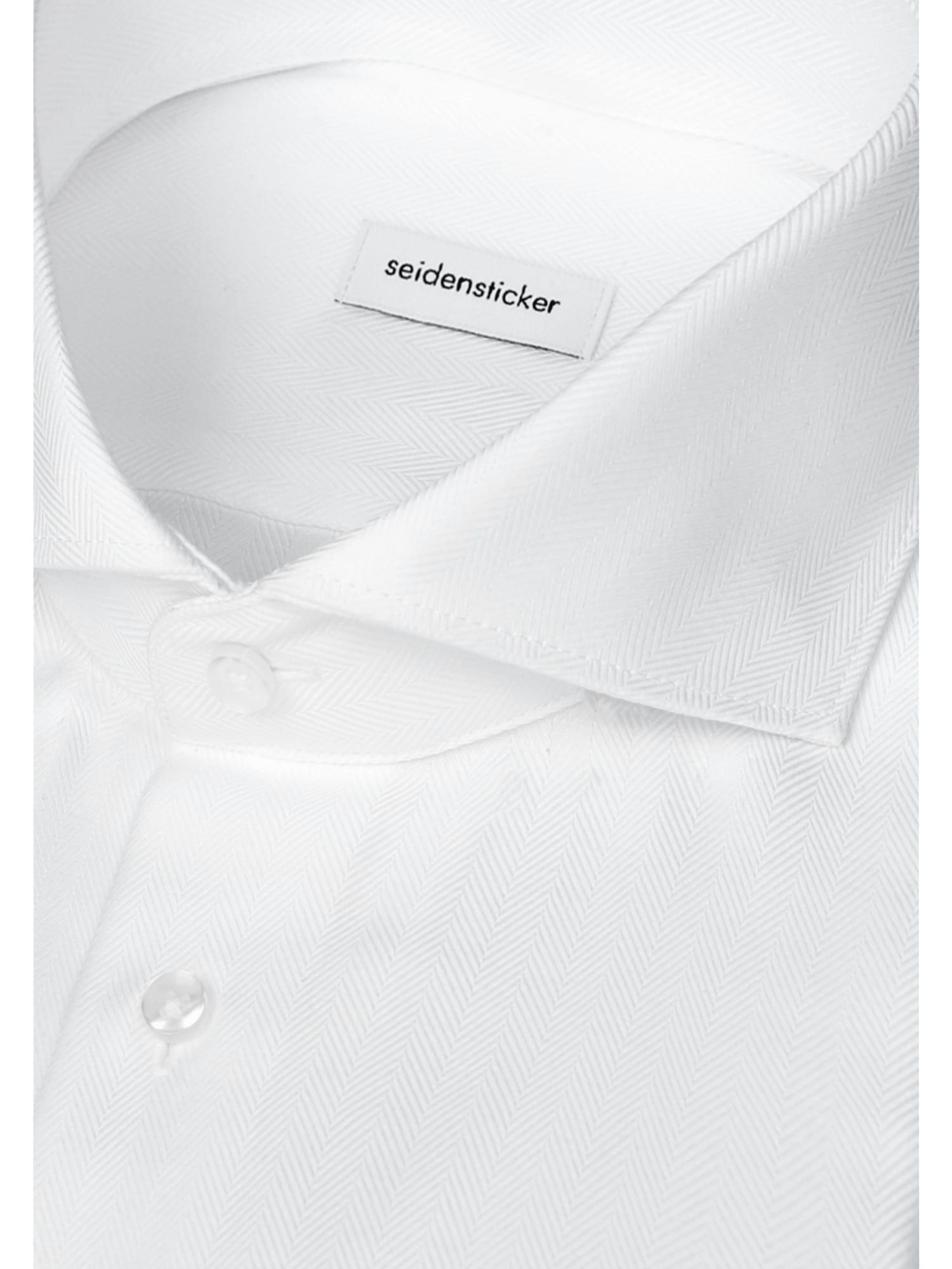 seidensticker Businesshemd »Schwarze Rose« Slim 1/1 Haifischkragen Fischgrat