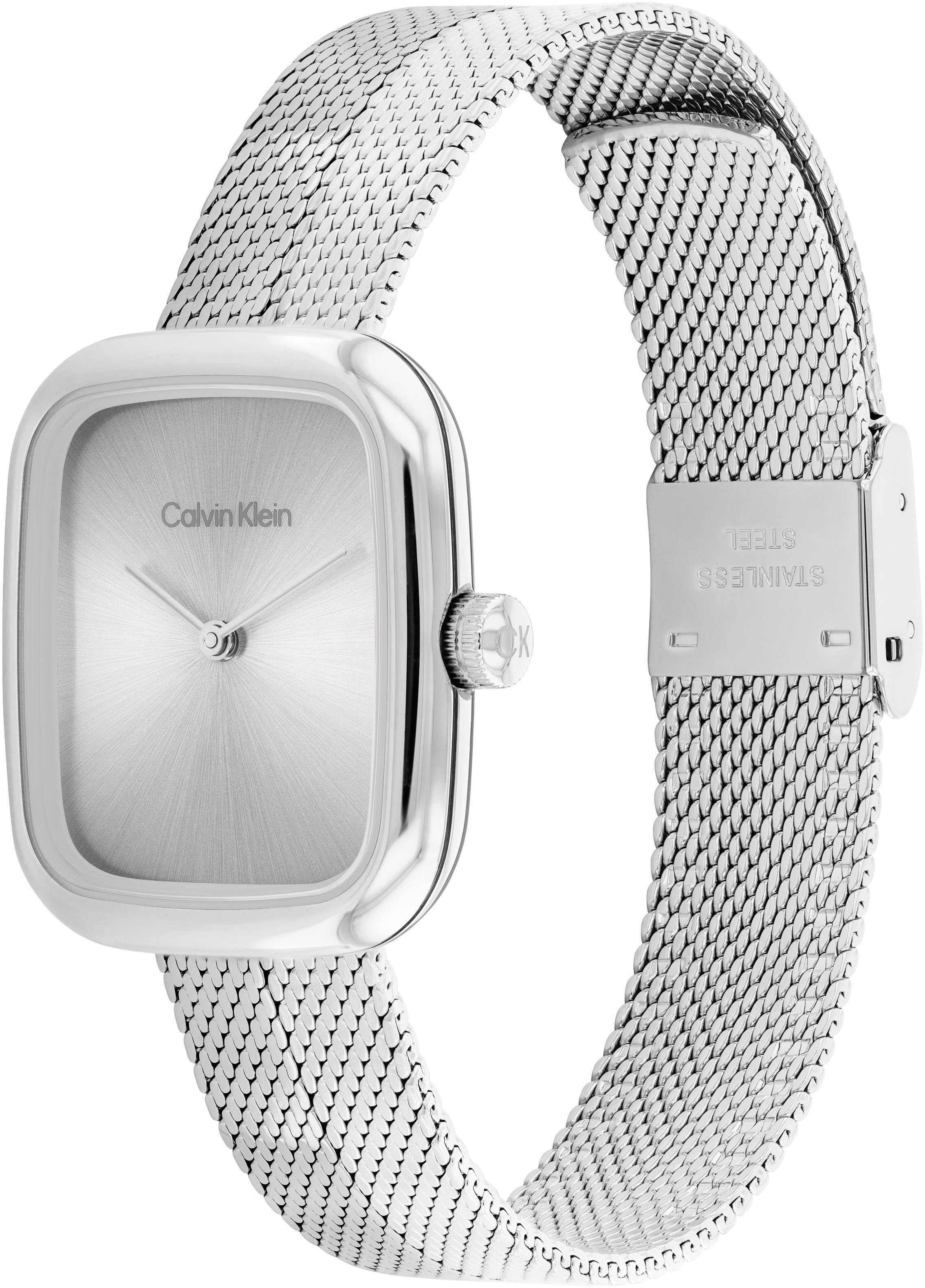 Calvin Klein Quarzuhr »CK ADORE«, Armbanduhr, Damenuhr, Edelstahlarmband, analog