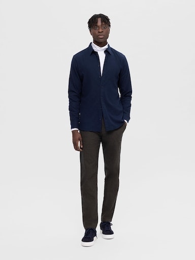 SELECTED HOMME Langarmhemd »SLHSLIMOWEN-FLANNEL SHIRT LS NOOS«