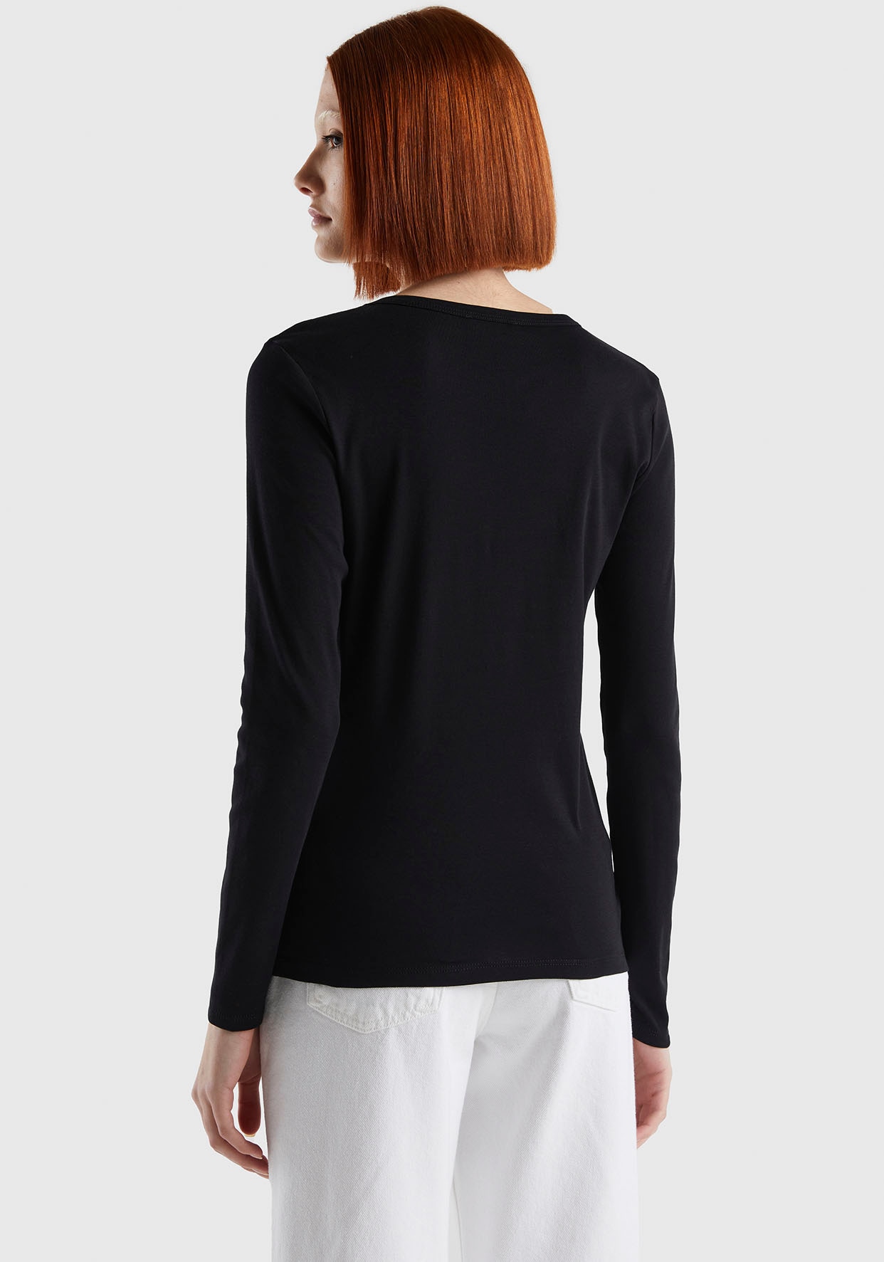 United Colors of Benetton Langarmshirt, im Basic-Look