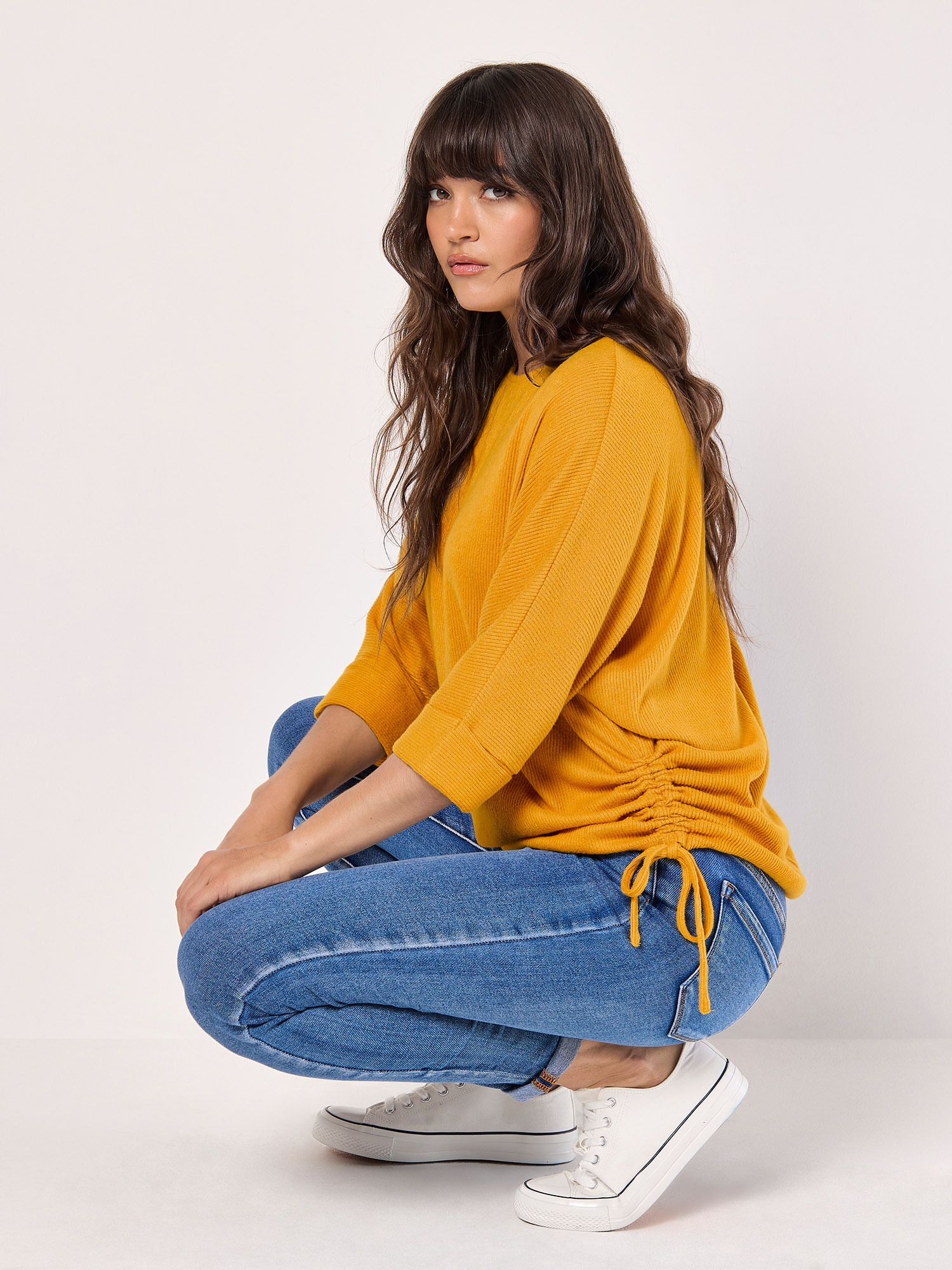 Apricot Klassische Bluse »Bluse« 1 mit seitlicher Raffung