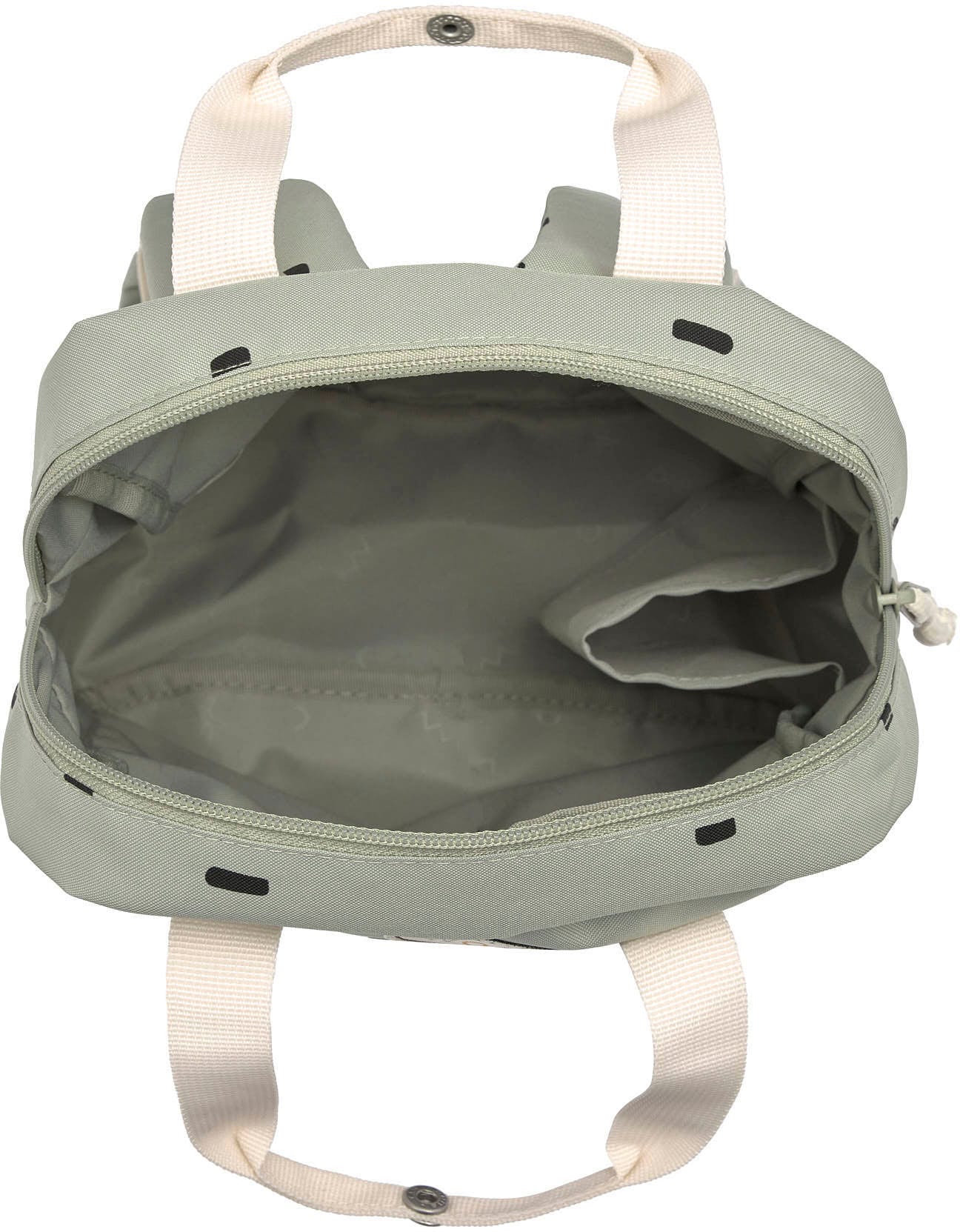 LÄSSIG Kinderrucksack »Happy Prints, Mini Square Backpack, Light Olive«