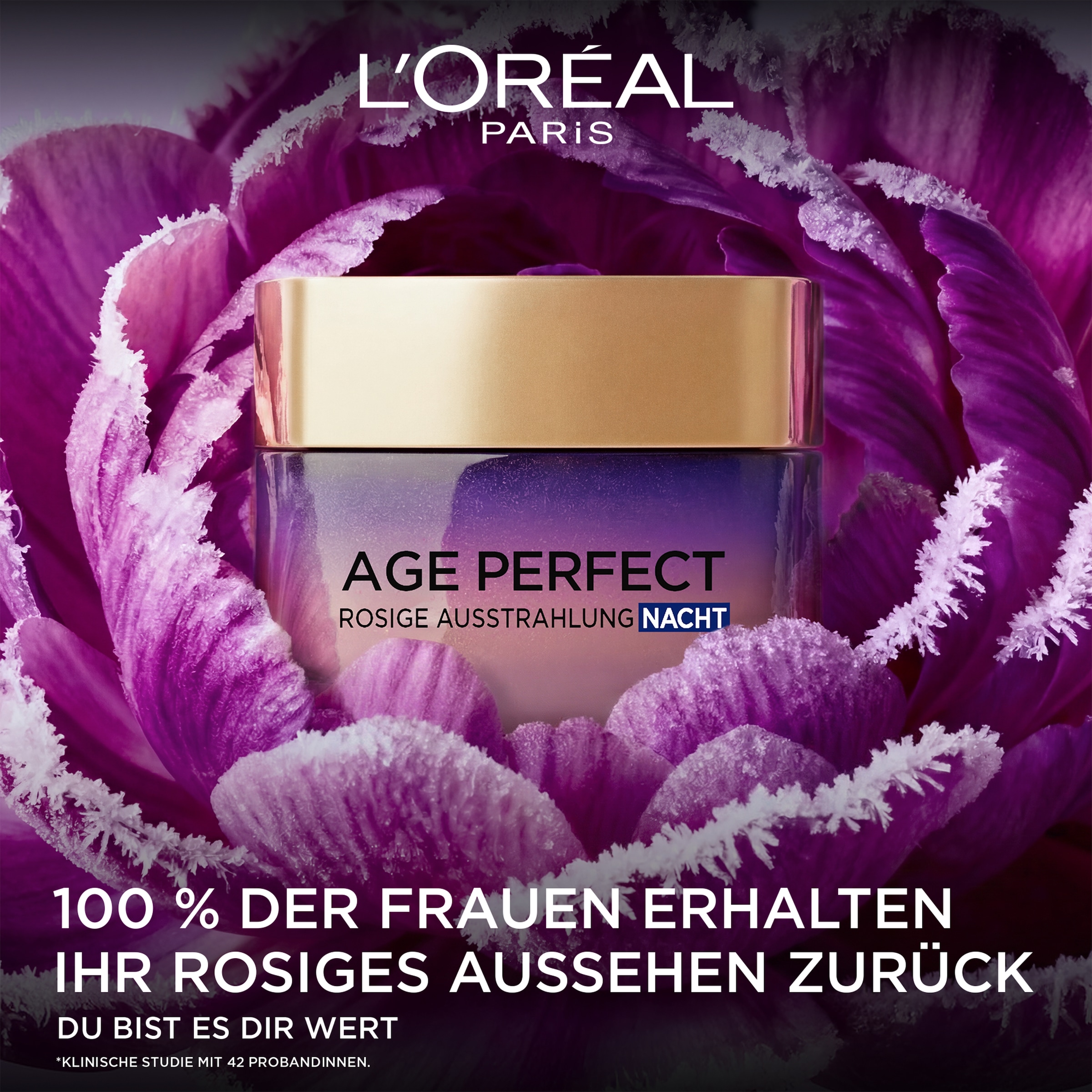 L'ORÉAL PARIS Feuchtigkeitscreme »AGE PERFECT GOLDEN AGE ROSÉ-NACHTPFLEGE« mit Neo-Calcium