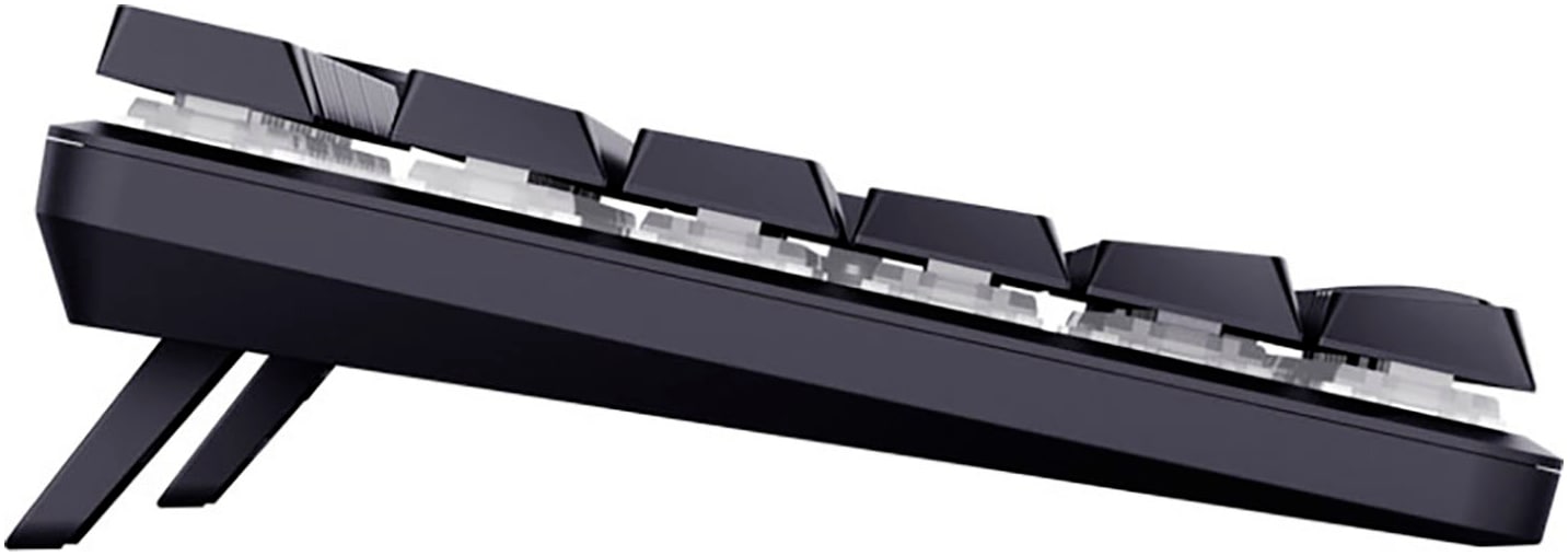 Trust Gaming-Tastatur »GXT 868 Torix«, (Anpassbare Höhe-Ziffernblock-USB-Anschluss-Fn-Tasten-Multimedia-Tasten-Windows-Sperrtaste)