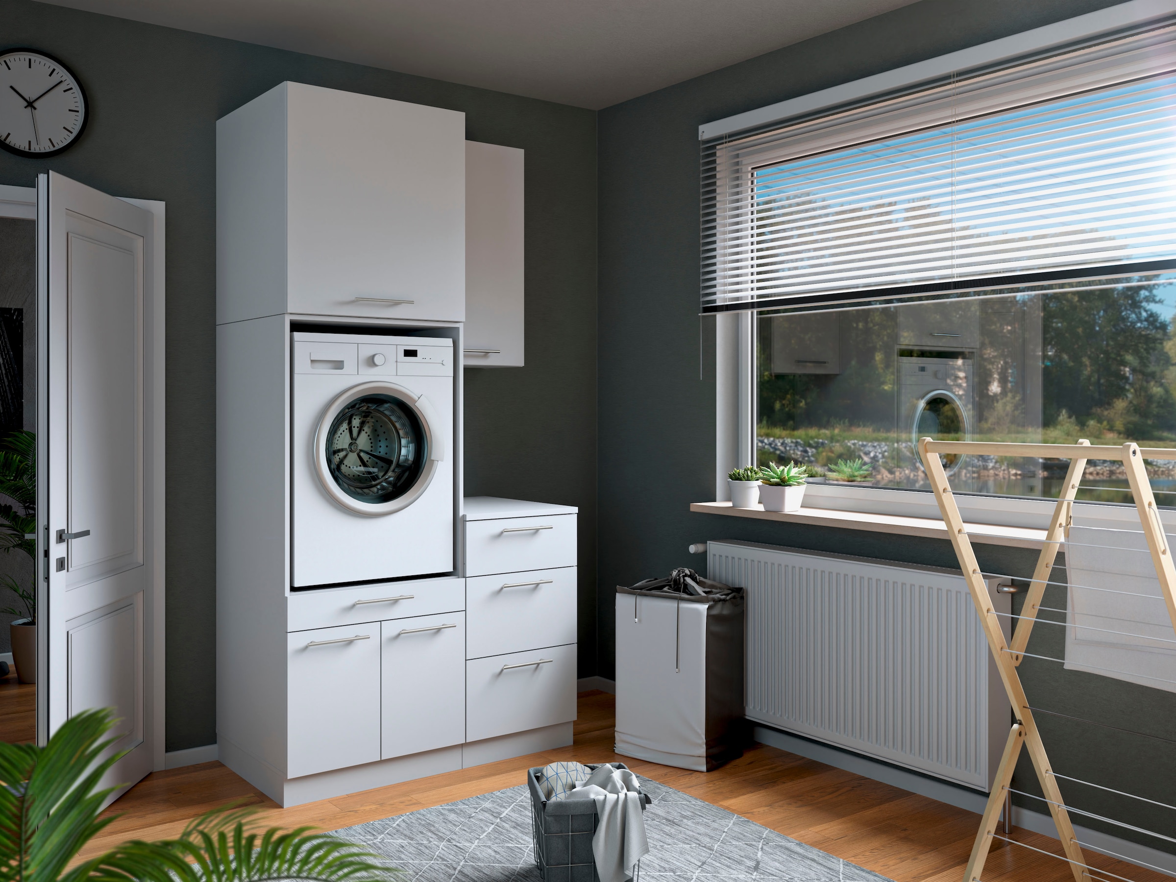 Laundreezy Mehrzweckschrank-Set »Laundreezy, 4-tlg. Mehrzweckschrank-Set B/H/T 118/238/68 cm« 4 Stk. tlg.