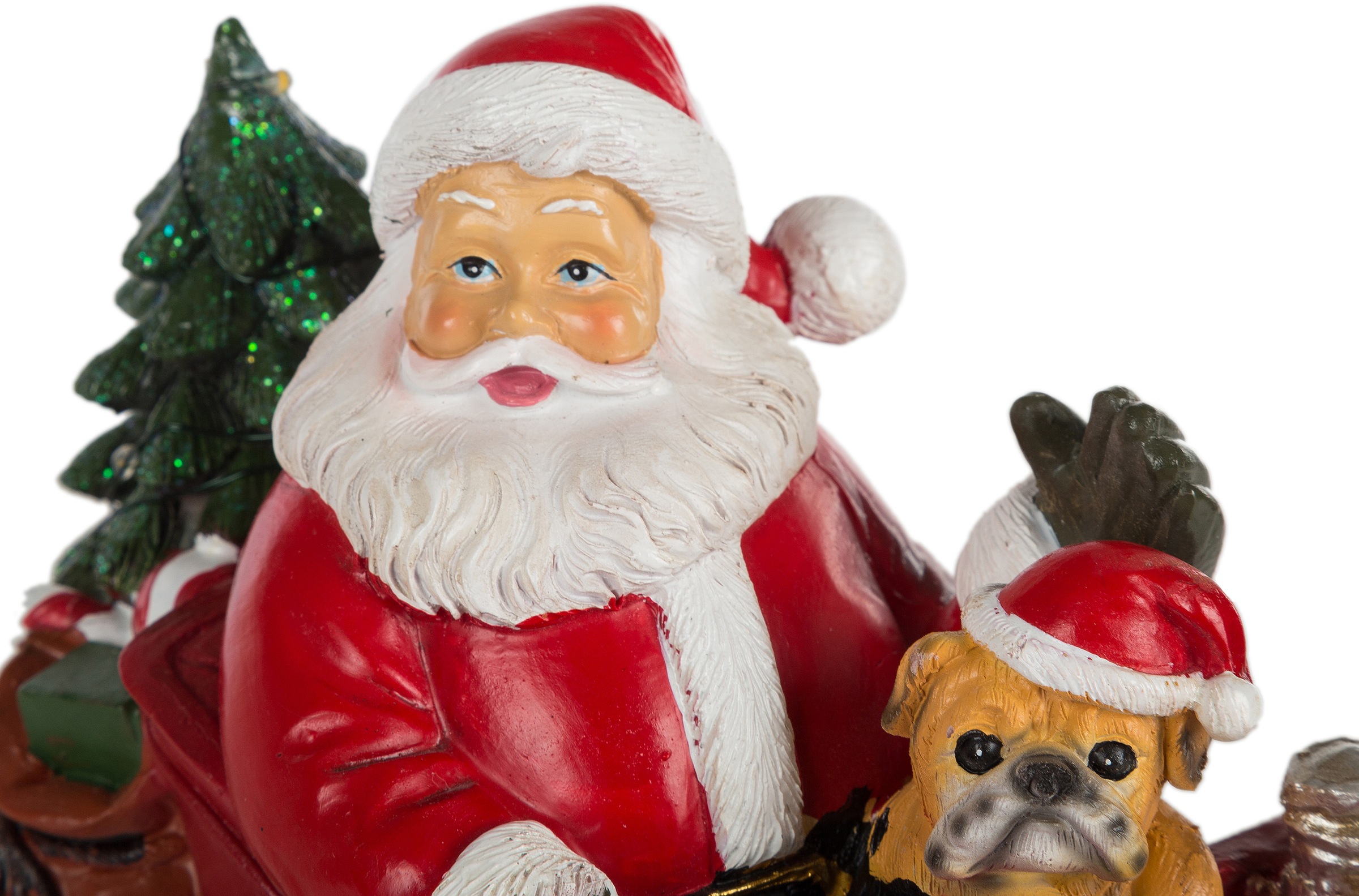 Myflair Möbel & Accessoires Weihnachtsfigur »Weihnachtsdeko rot«, im Auto, Höhe ca. 18 cm