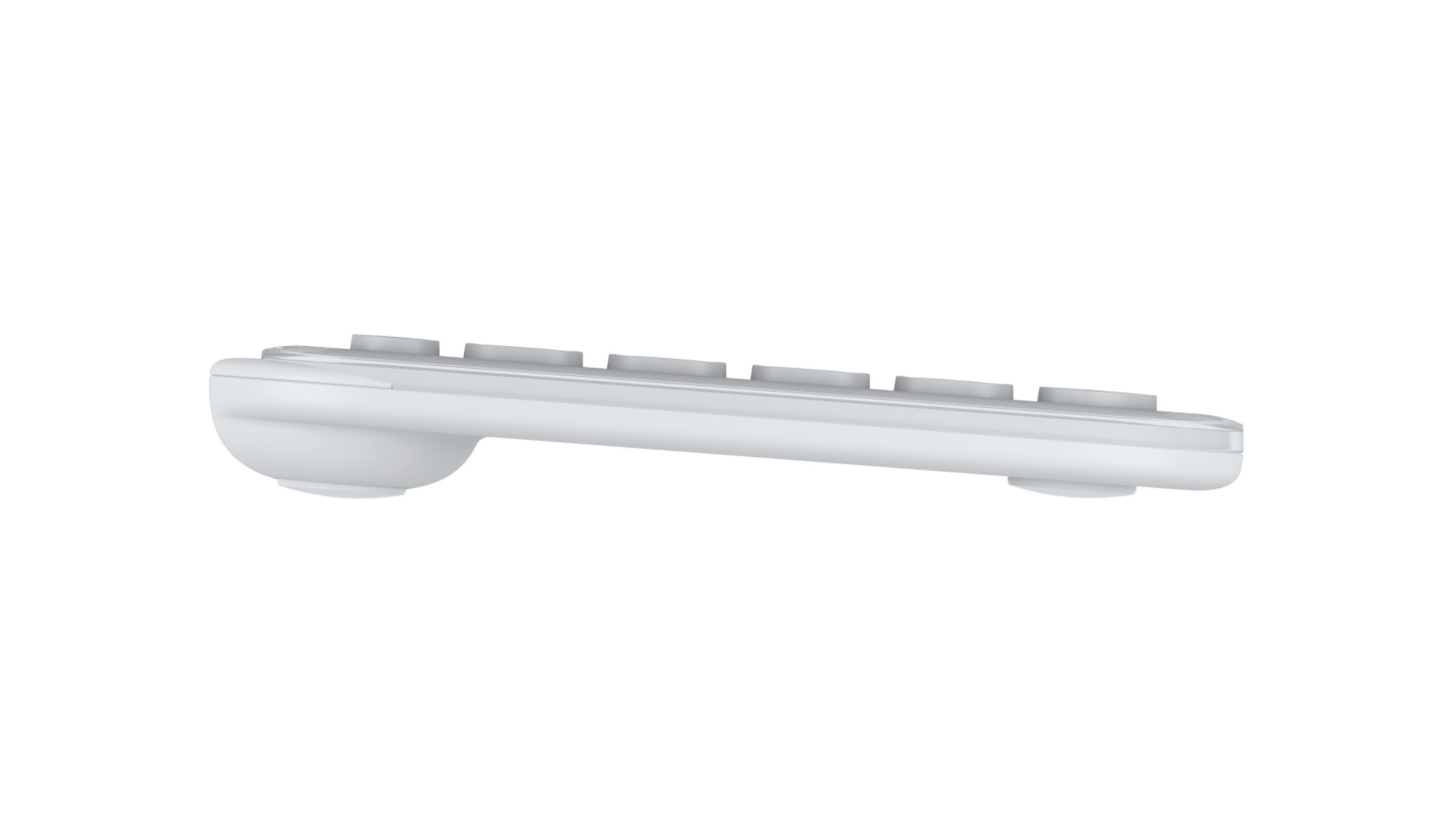 Logitech Gaming-Tastatur »POP ICON KEYS - OFF WHITE - DEU - CENTRAL-419«, Hergestellt aus recyceltem Kunststoff