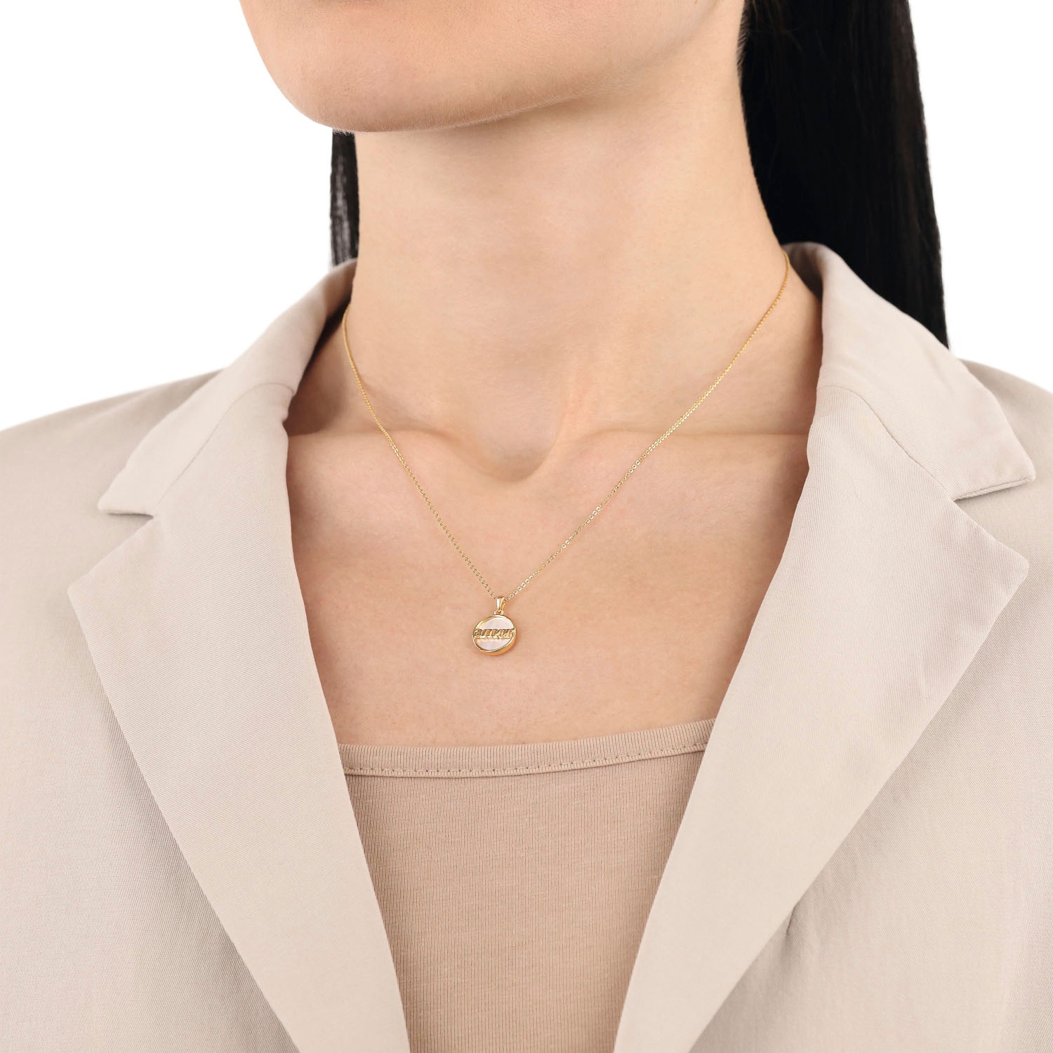 Amor Kette mit Anhänger »Herz« mit Perlmutt