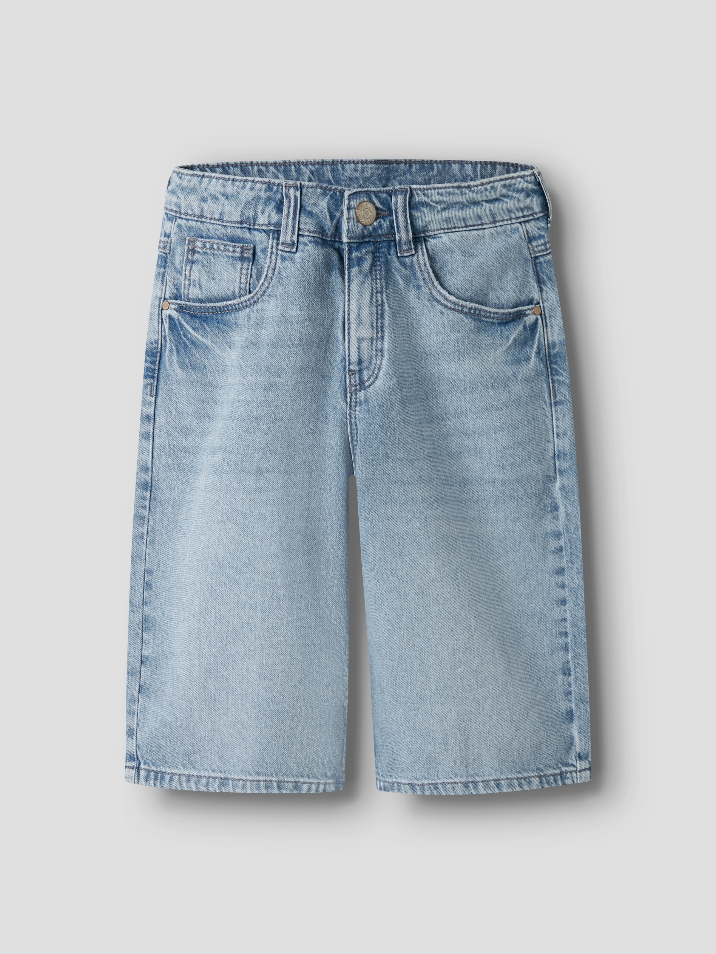 Name It Jeansbermudas »NKFBELLA DNM JORTS 2227-MJ F« im coolen Baggy-Look