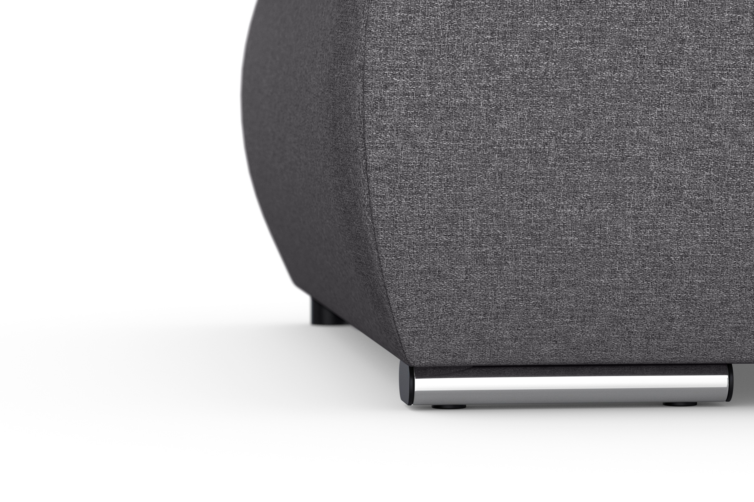 DOMO collection Ecksofa »Moric, L-Form, XXL-Sofa - Breite 300cm«, wahlweise mit Bettfunktion und Armteilverstellung, grau-silber