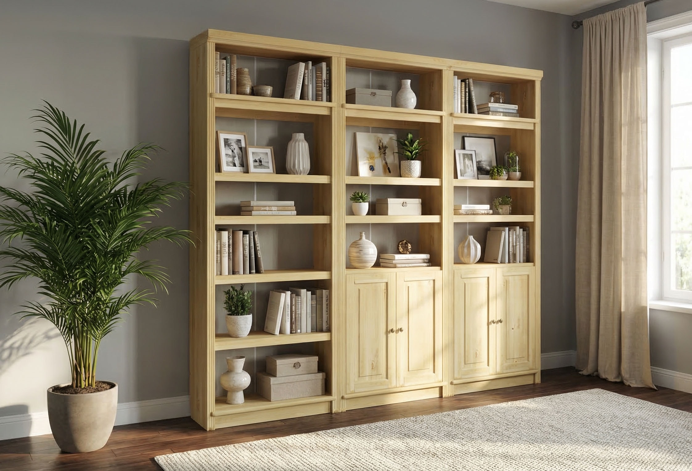 OTTO home Bücherregal »Soeren« aus massiver Kiefer, FSC®-zertifiziert, Tiefe 33,5 cm