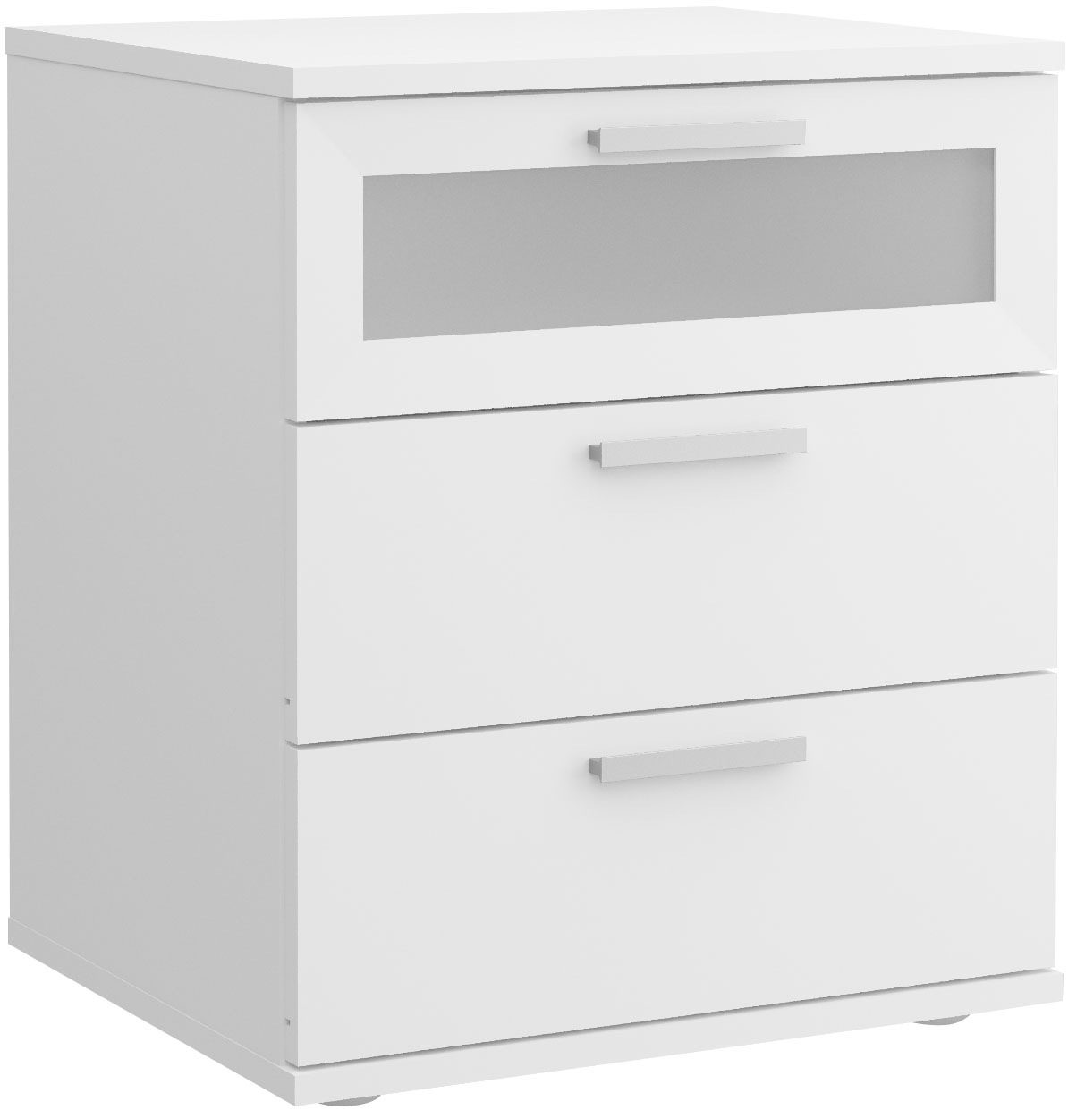 Fmd Nachtkommode Breite ca. 45 cm in weiß, Größe B/H/T: 45 cm x 53,5 cm x 38 cm