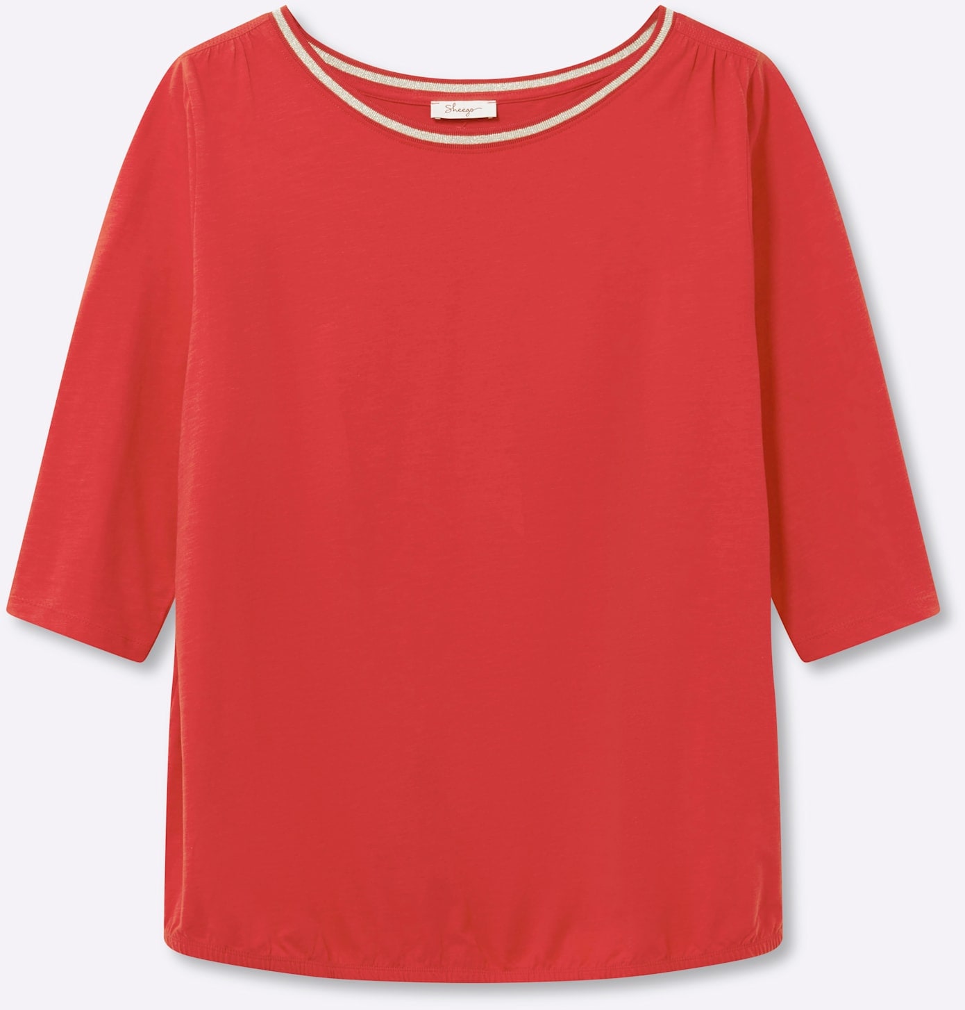 Sheego Rundhalsshirt »3/4-Arm-Shirt« 1