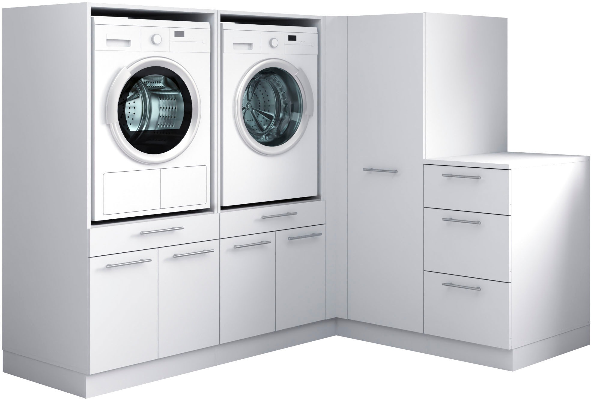 Laundreezy Mehrzweckschrank-Set »Laundreezy, 4-tlg. Mehrzweckschrank-Set B/H/T 203/162/68 cm« 4 Stk. tlg.
