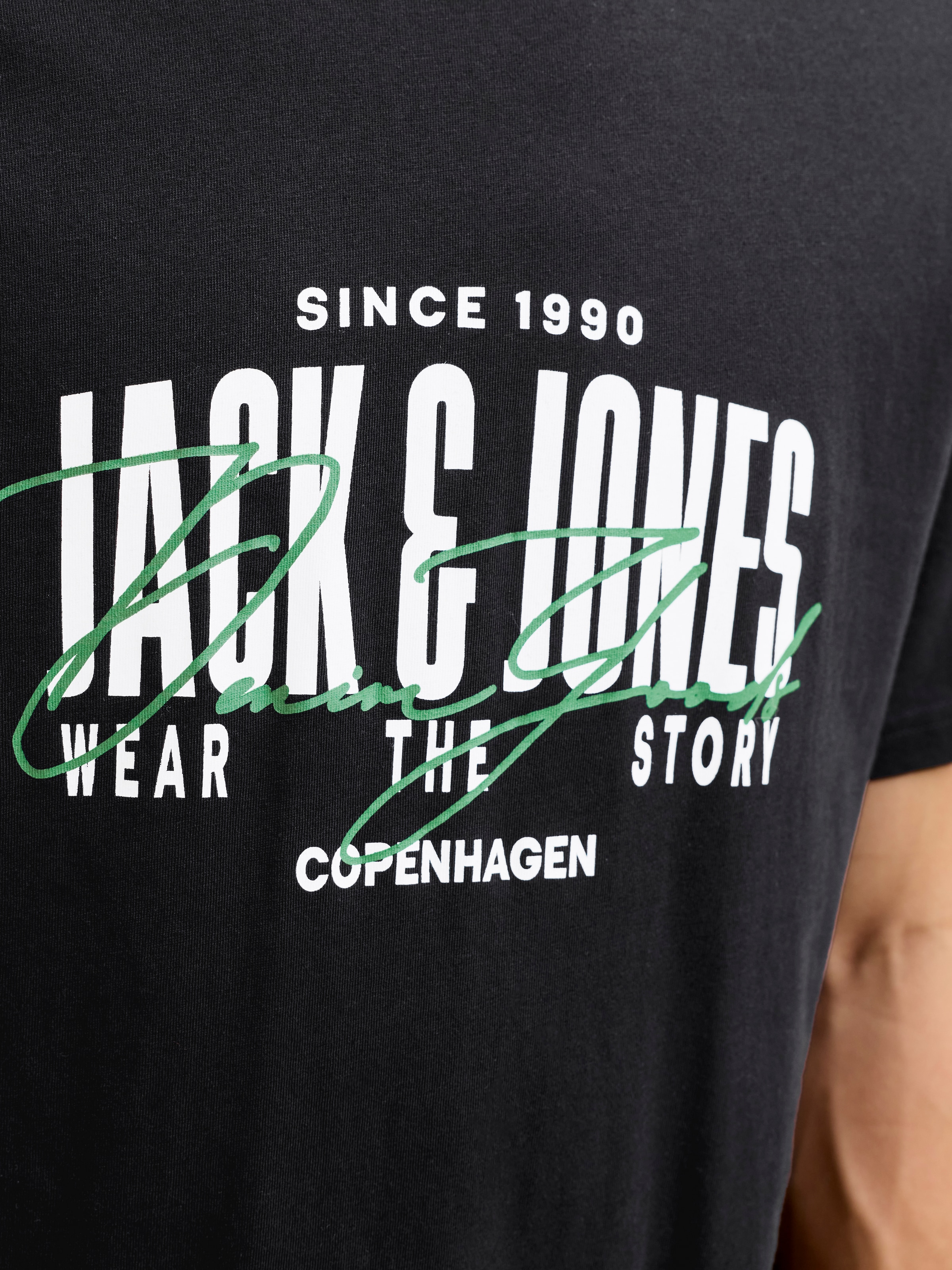 Jack & Jones PlusSize T-Shirt »JJAERO TEE SS CREW NECK PLS« Baumwolle, regular fit