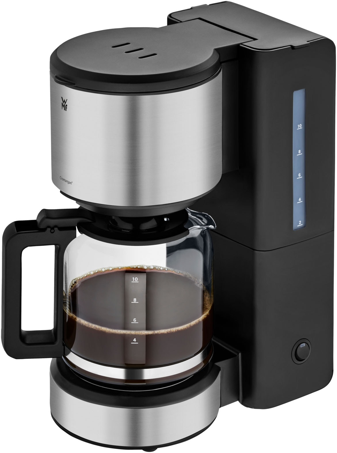 WMF Filterkaffeemaschine »Stelio Aroma« 1,25 l Kaffeekanne Papierfilter 1x4 10 Tassen, Warmhaltefunktion, Abschaltautomatik, Cromargan, 1000 Watt