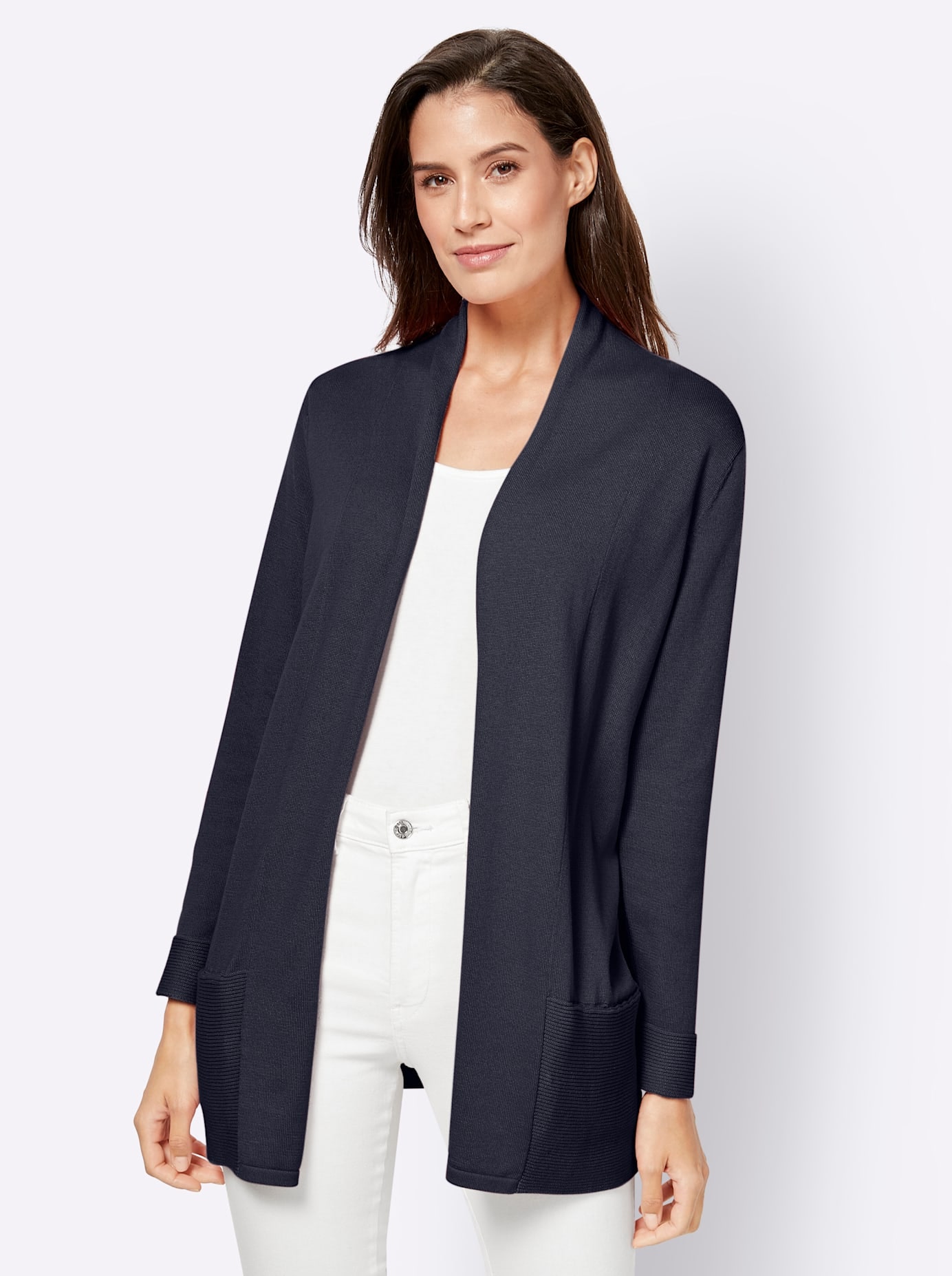 Casual Looks Longstrickjacke