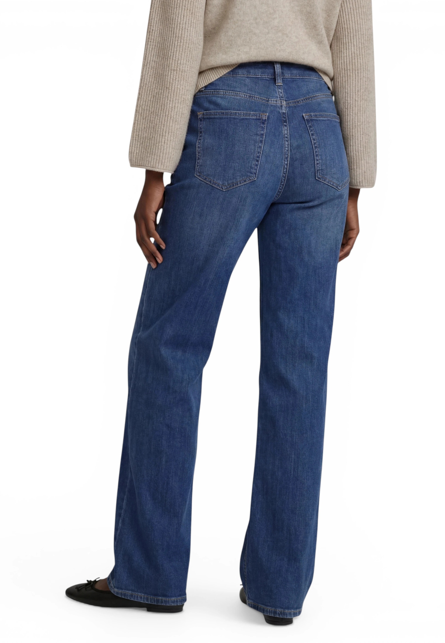 Zero Relaxhose »Basic-Jeans mit Knöpfen«