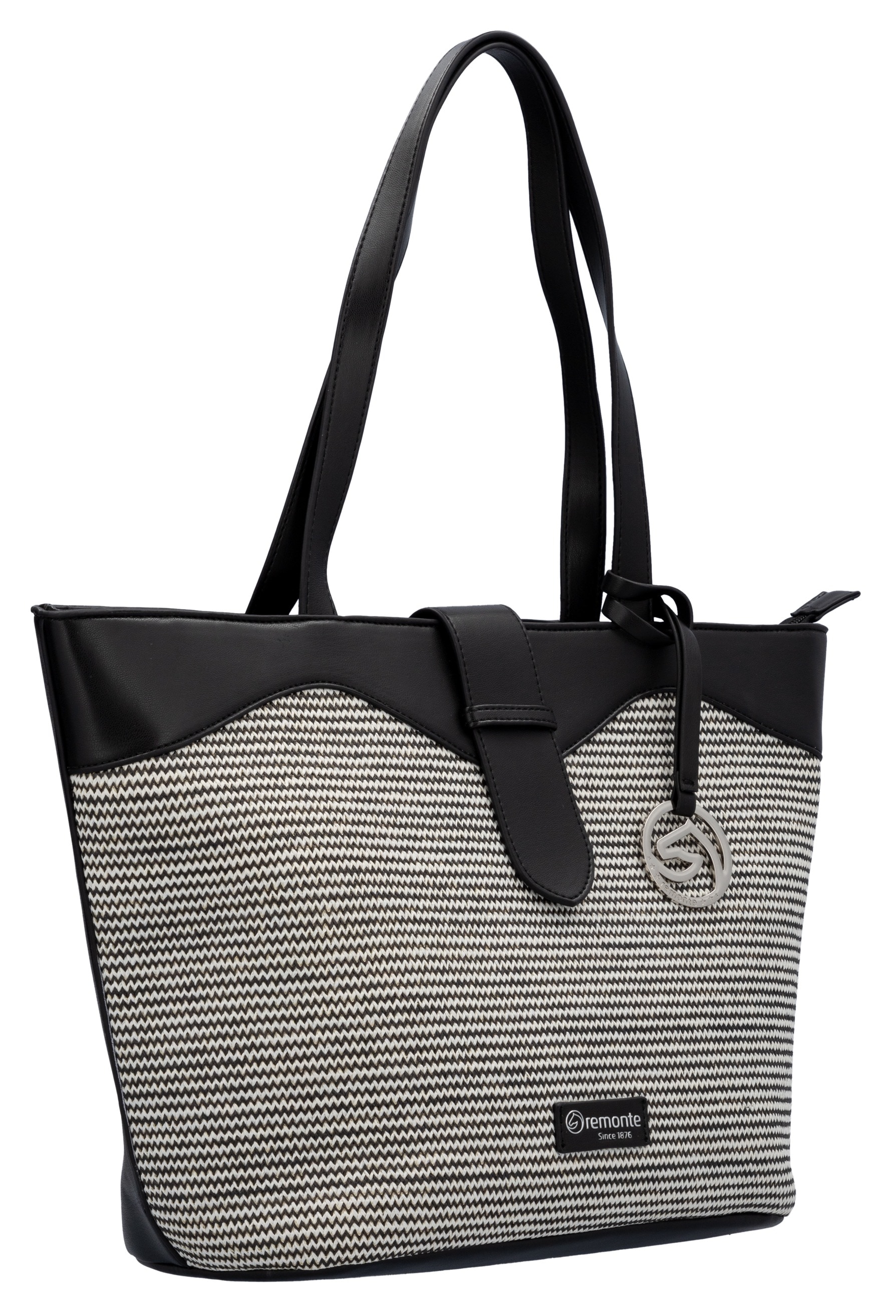 Remonte Shopper, Damen-Henkeltasche, Schultertasche mit Logo-Anhänger