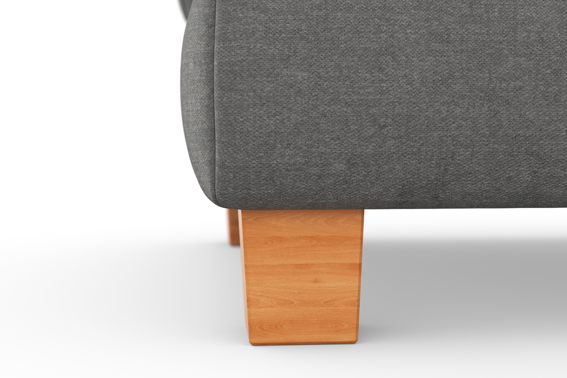 sit&more Polsterhocker »Dundee«, mit Klappfunktion, Federkern und hochwertigen Massivholzfüßen