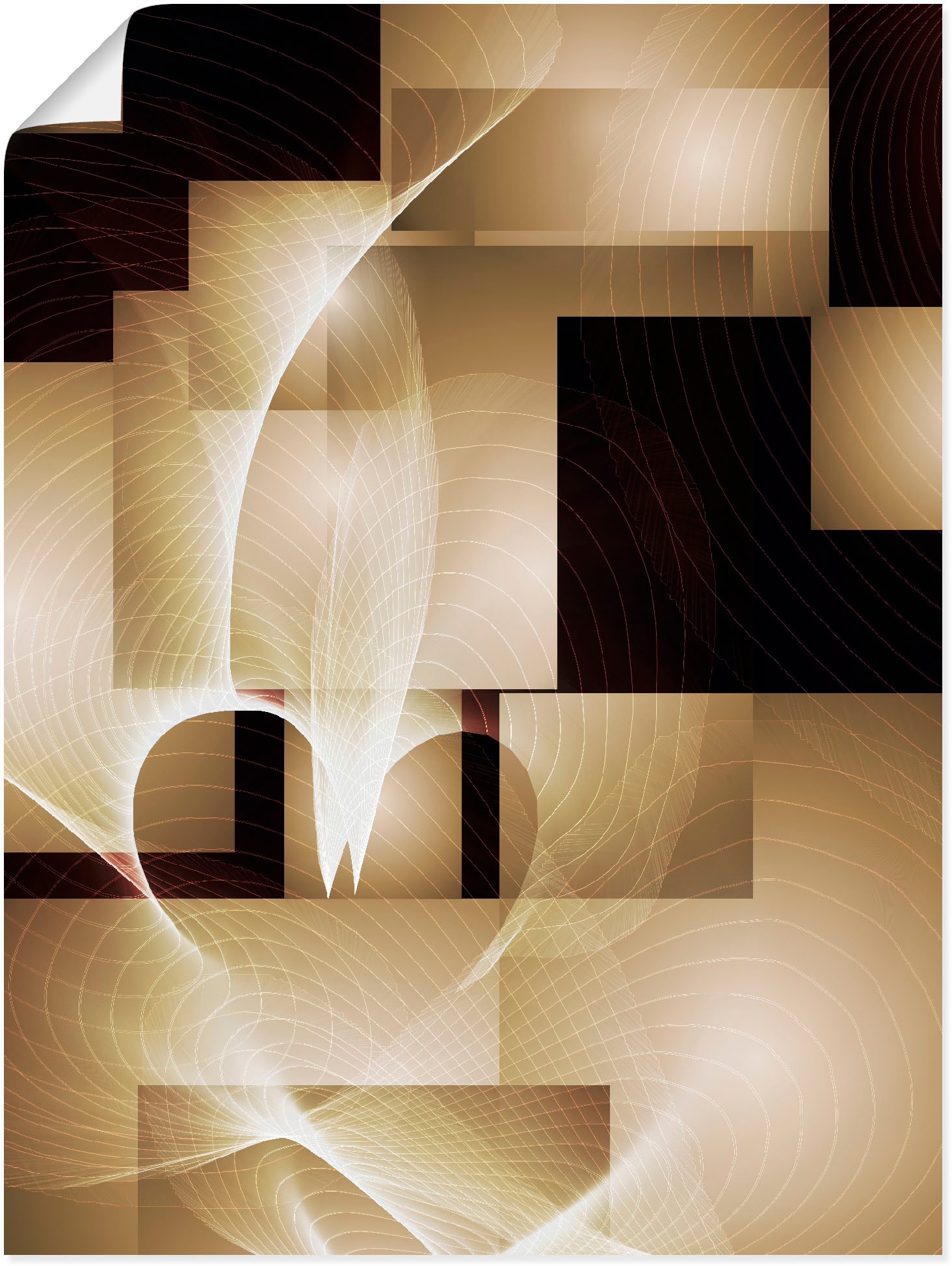 Artland Wandbild »Herzstruktur«, Muster, (1 St.), als Alubild, Leinwandbild,  Wandaufkleber oder Poster in versch. Größen im OTTO Online Shop