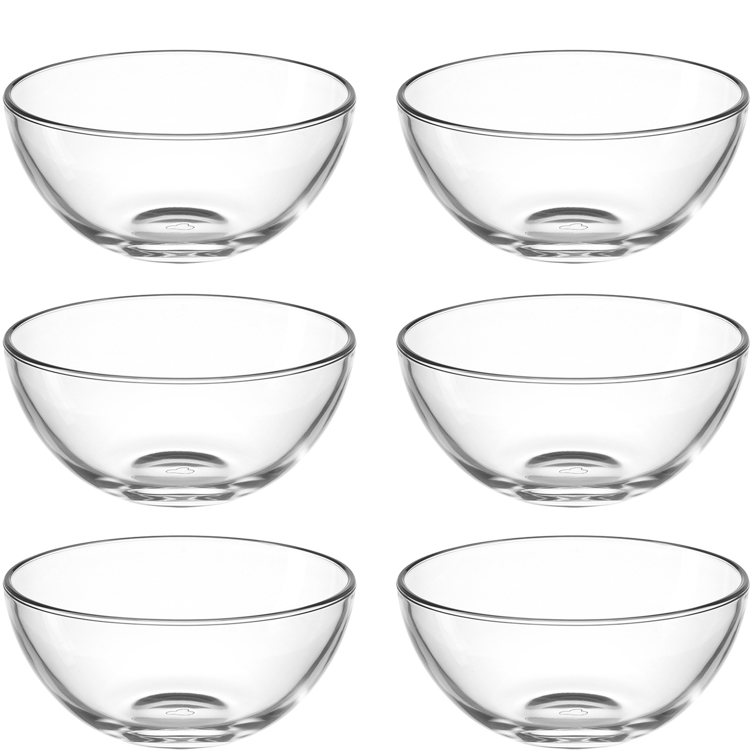 LEONARDO Schale »CUCINA, 14 cm, 6er-Set«, 6 tlg., aus Glas, Spülmaschinengeeignet