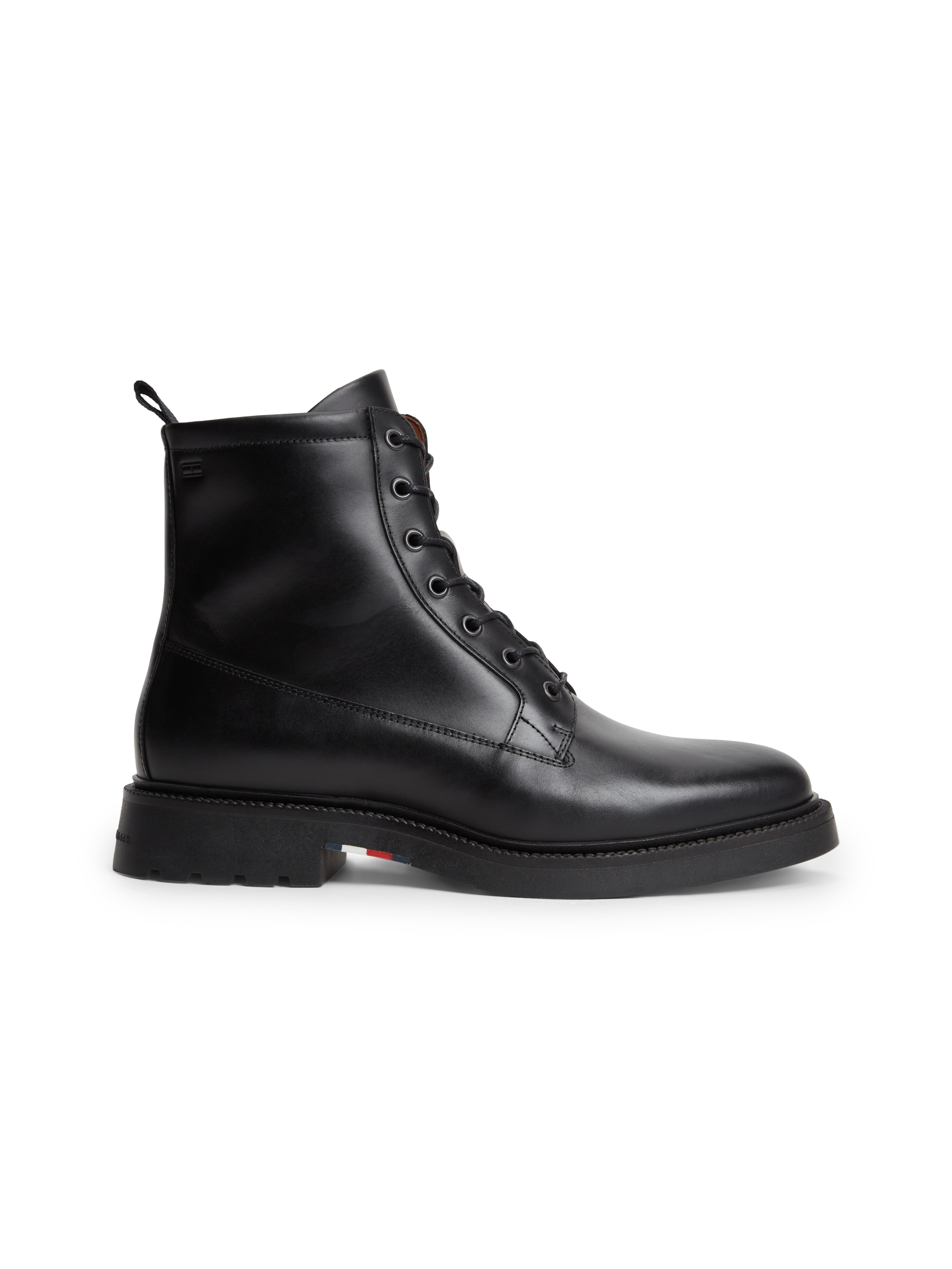 Tommy Hilfiger Schnürstiefelette »CORPORATE CASUAL LTH  BOOT«  Blockabsatz, Schnürboots mit dezenten Ziernähten