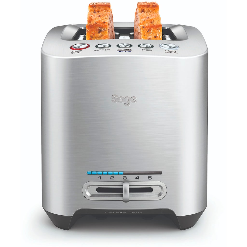 Sage Toaster »the Smart Toast, STA825BAL«, 2 kurze Schlitze, 1000 W