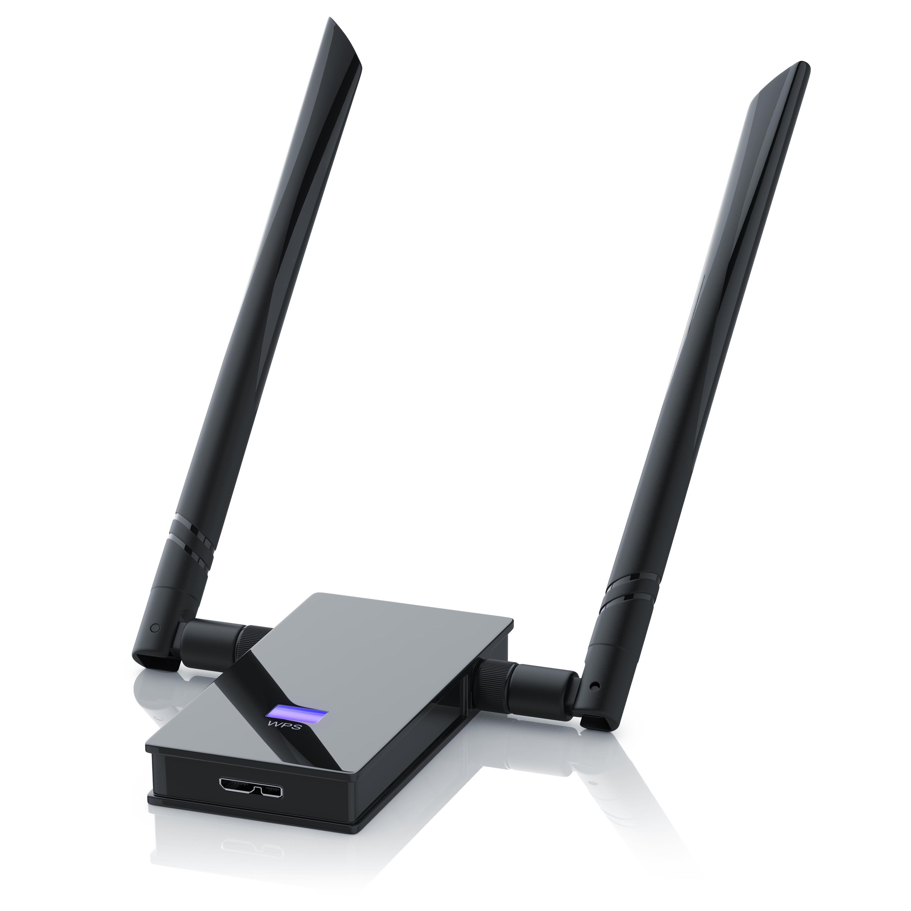 Aplic WLAN Netzwerkadapter mit 2x Antennen USB 3.0