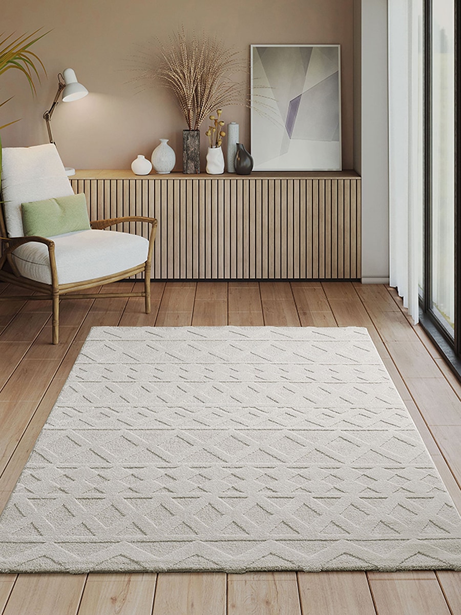 the carpet Teppich »Everest« rechteckig 14 mm Höhe moderner Wohnzimmer Teppich hohe Flordichte