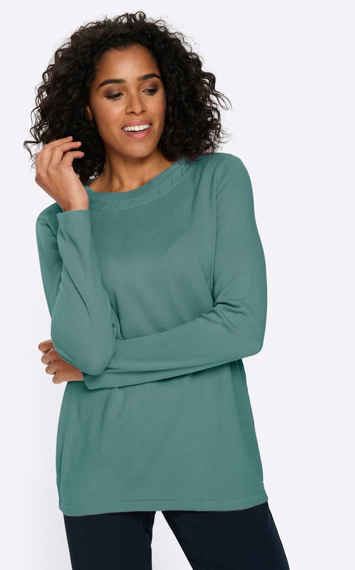 Classic Basics Rundhalspullover »Langarm-Pullover«