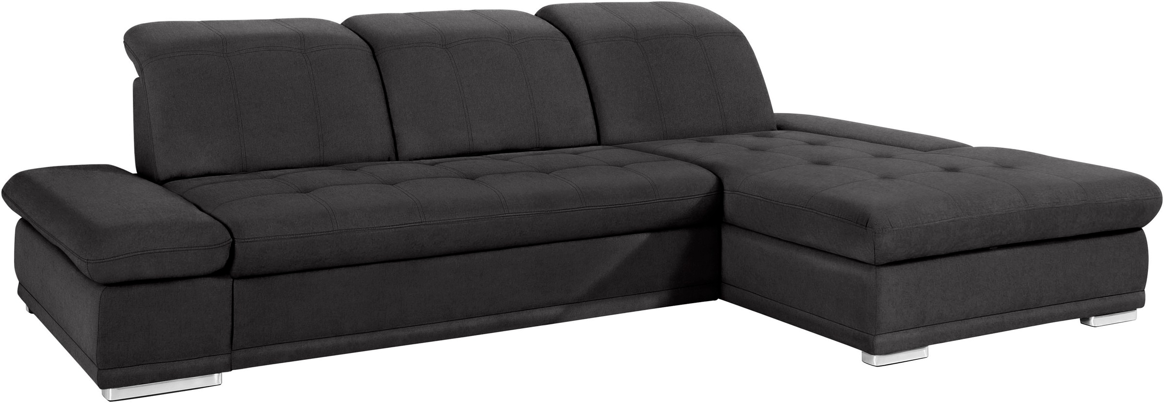 COTTA Ecksofa »Holiday L-Form mit Sitztiefen-, Armteil- und Kopfteilverstellung« wahlweise mit Bettfunktion & Bettkasten