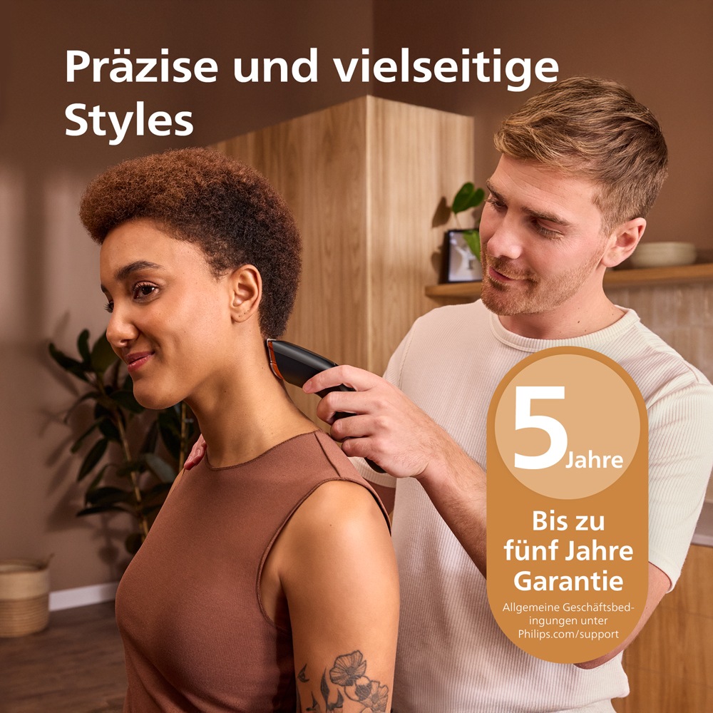 Philips Haarschneider »Serie 7000 HC7722/15« 3 Aufsätze 28 Längeneinstellungen, Turbo Modus und PowerAdapt Sensor