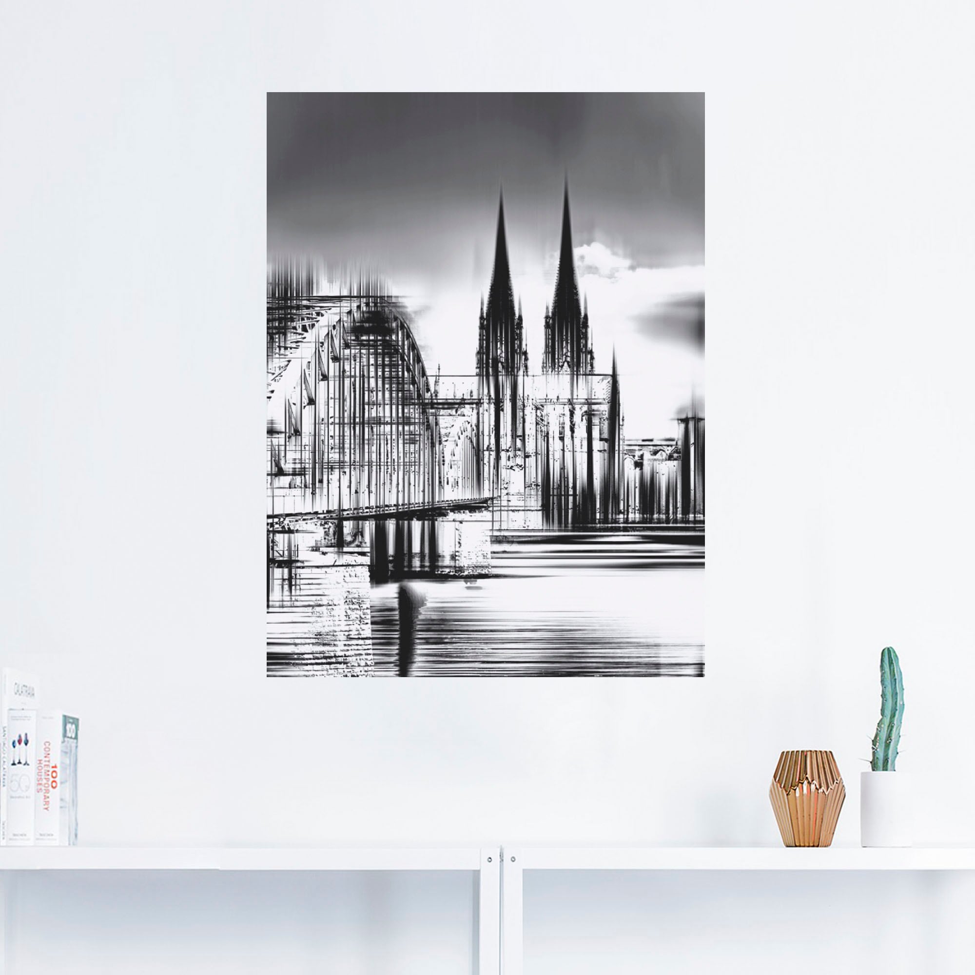 Artland Wandbild »Köln Skyline Collage III«, Deutschland, (1 St.), als Leinwandbild, Poster, Wandaufkleber in verschied. Größen