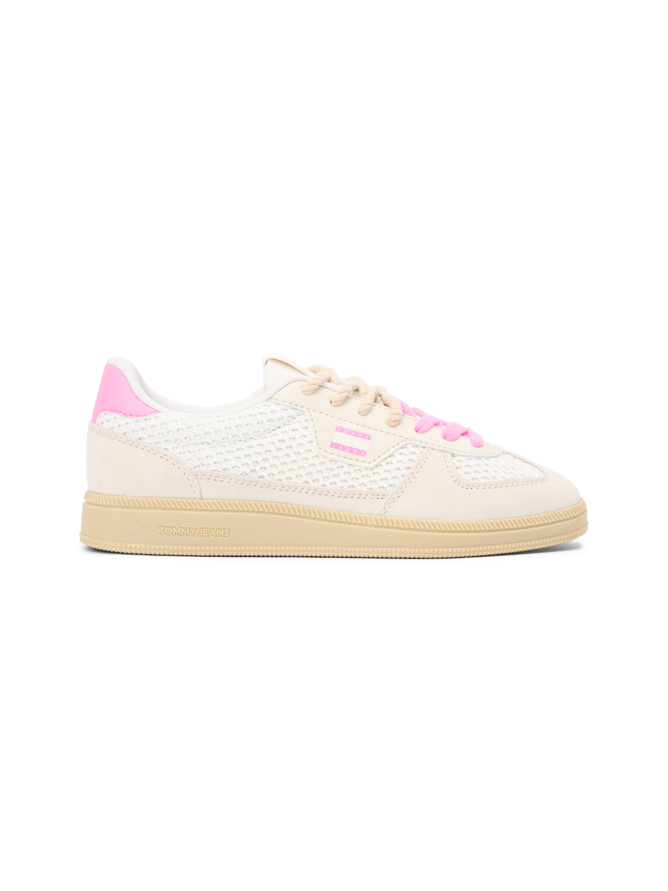Tommy Jeans Sneaker »THE GREENWICH EDGE KNIT«  Freizeitschuh, Schnürer, Halbschuh mit Kontrastbesatz