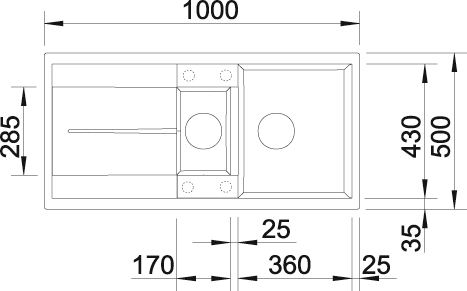 Blanco Granitspüle »METRA 6 S« aus SILGRANIT®, inkl. Edelstahl Multifunktionsschale
