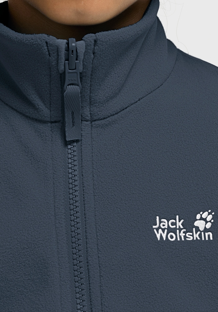 Jack Wolfskin Fleecejacke »TAUNUS 100 FZ K« Winddicht, atmungsaktiv, Übergangsjacke