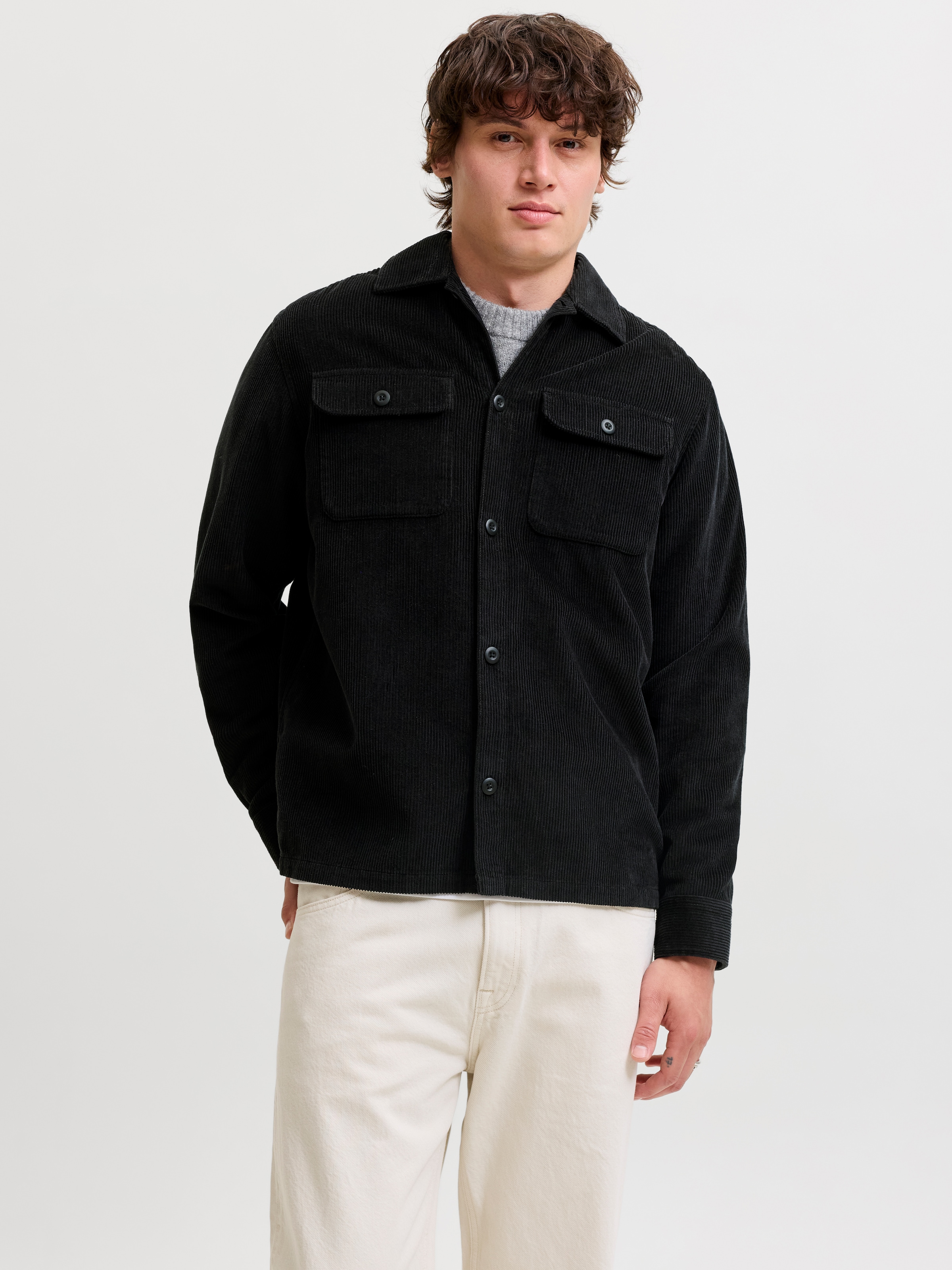 Jack & Jones Langarmhemd »JJEREGENT CORD OVERSHIRT LS SN« Baumwolle, locker geschnitten