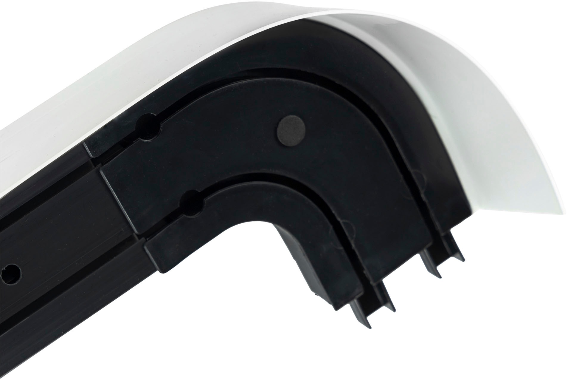 SN DECO GROUP Vorhangschiene »SH2« 2 läufig-läufig Fixmaß Set 2-läufig, inkl. Rundbögen, Blende 7,5 cm, vorgebohrt, Innenlauf